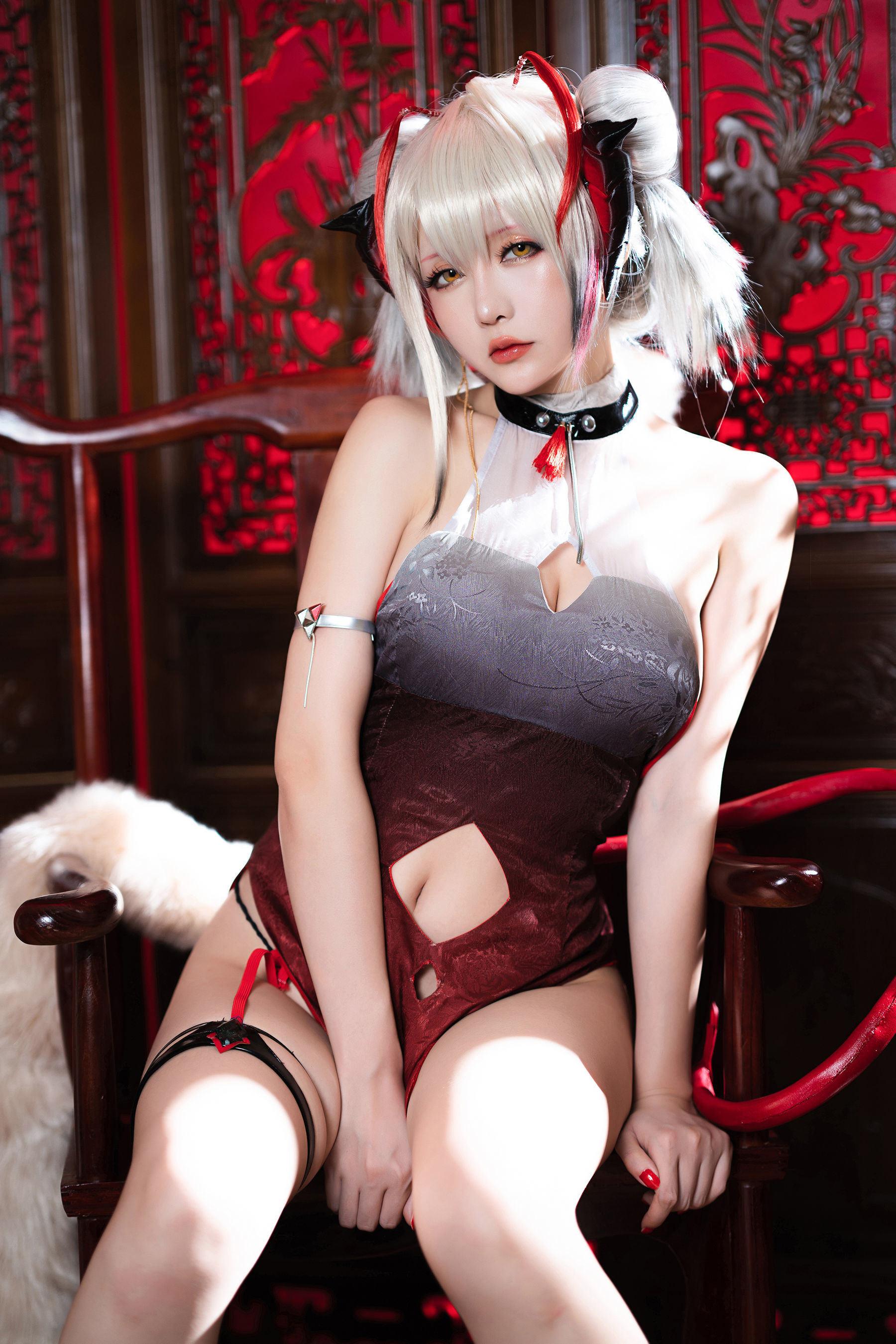 เน็ตไอดอล COSER ภาพถ่าย] Coser小姐姐星จือฉือฉือ - W-ดงจินกี่เพ้า