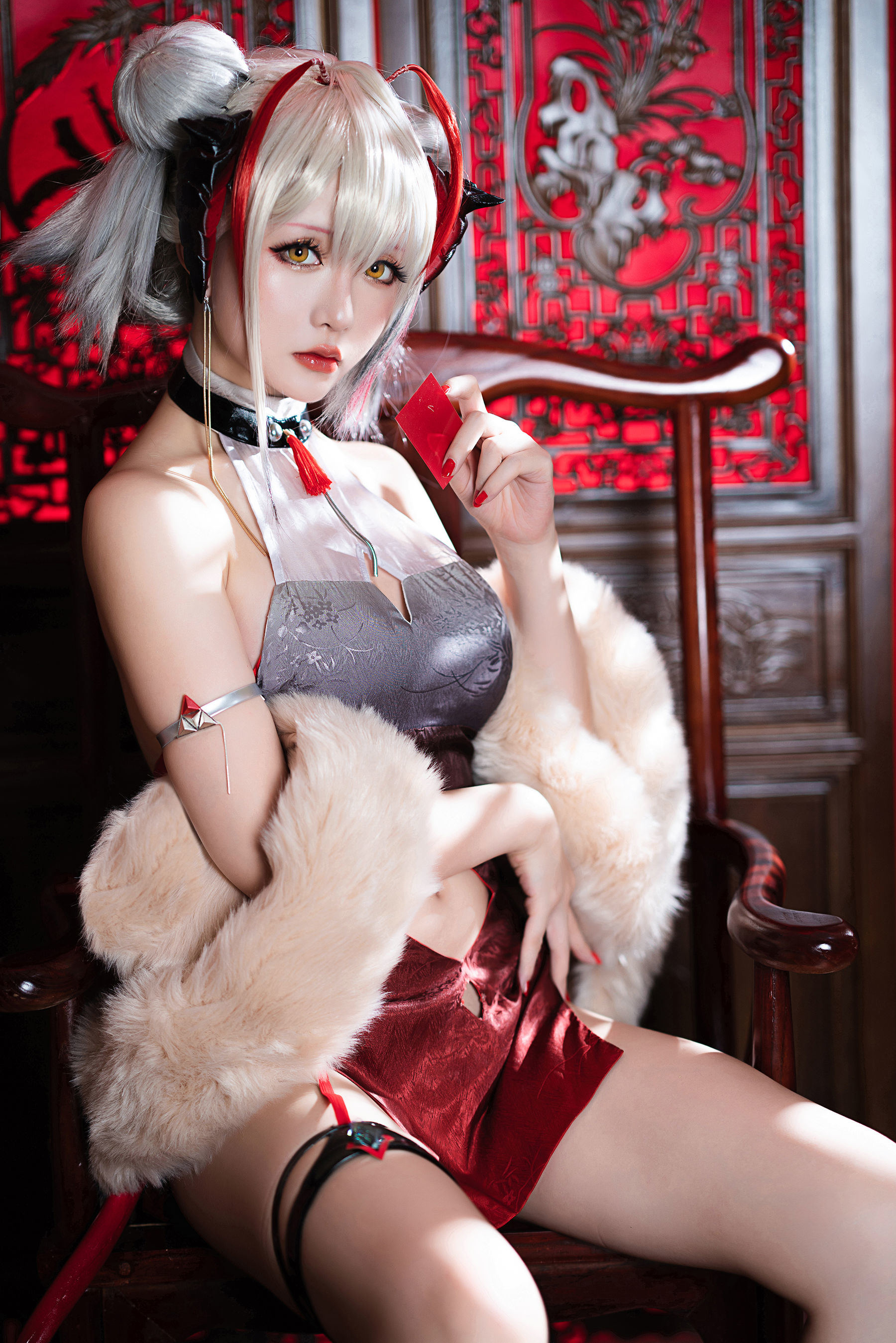 เน็ตไอดอล COSER ภาพถ่าย] Coser小姐姐星จือฉือฉือ - W-ดงจินกี่เพ้า