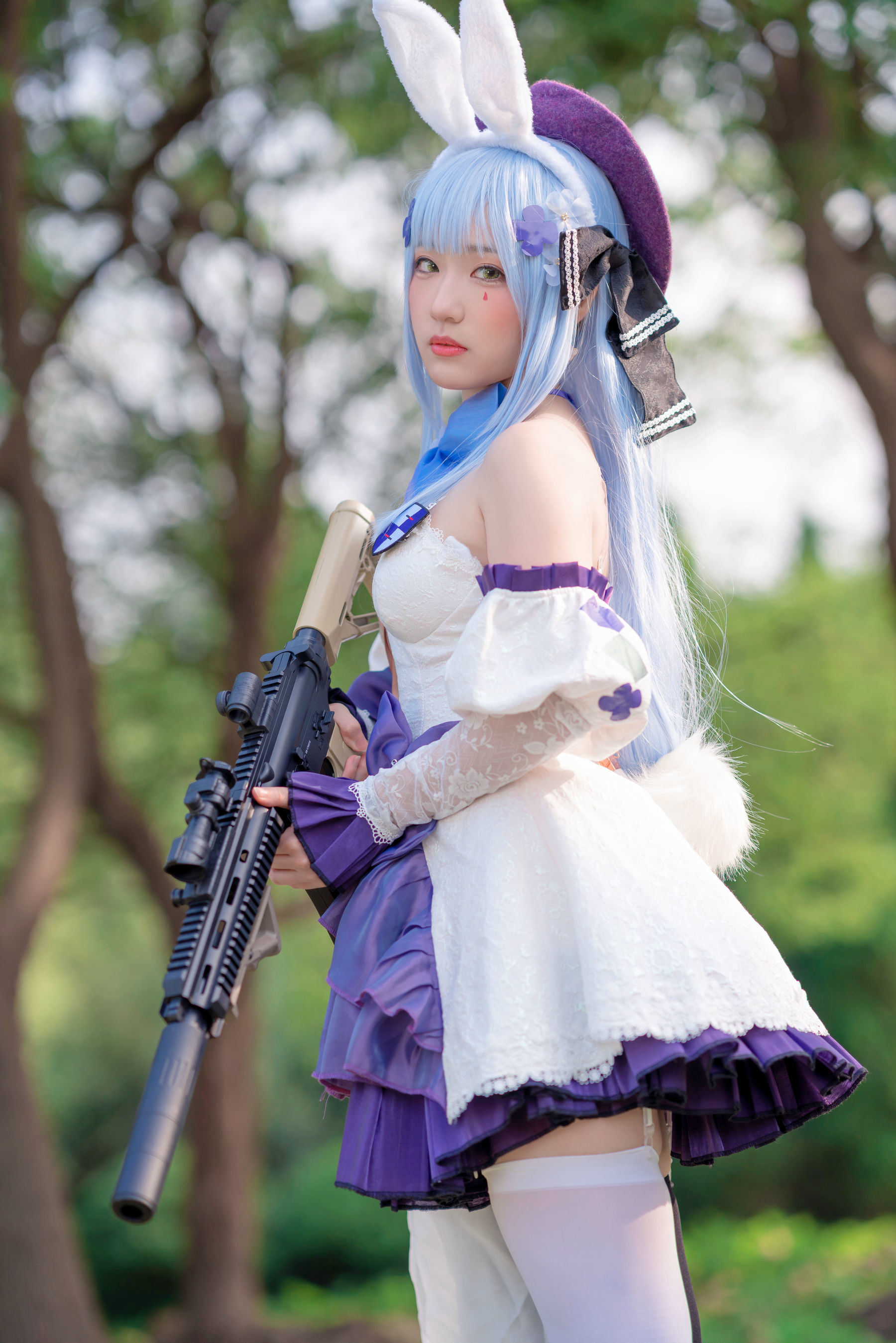 Internet Celebrity Coser Photobook] Anime Blogger Mime Mi Mei - Girls' Frontline HK416