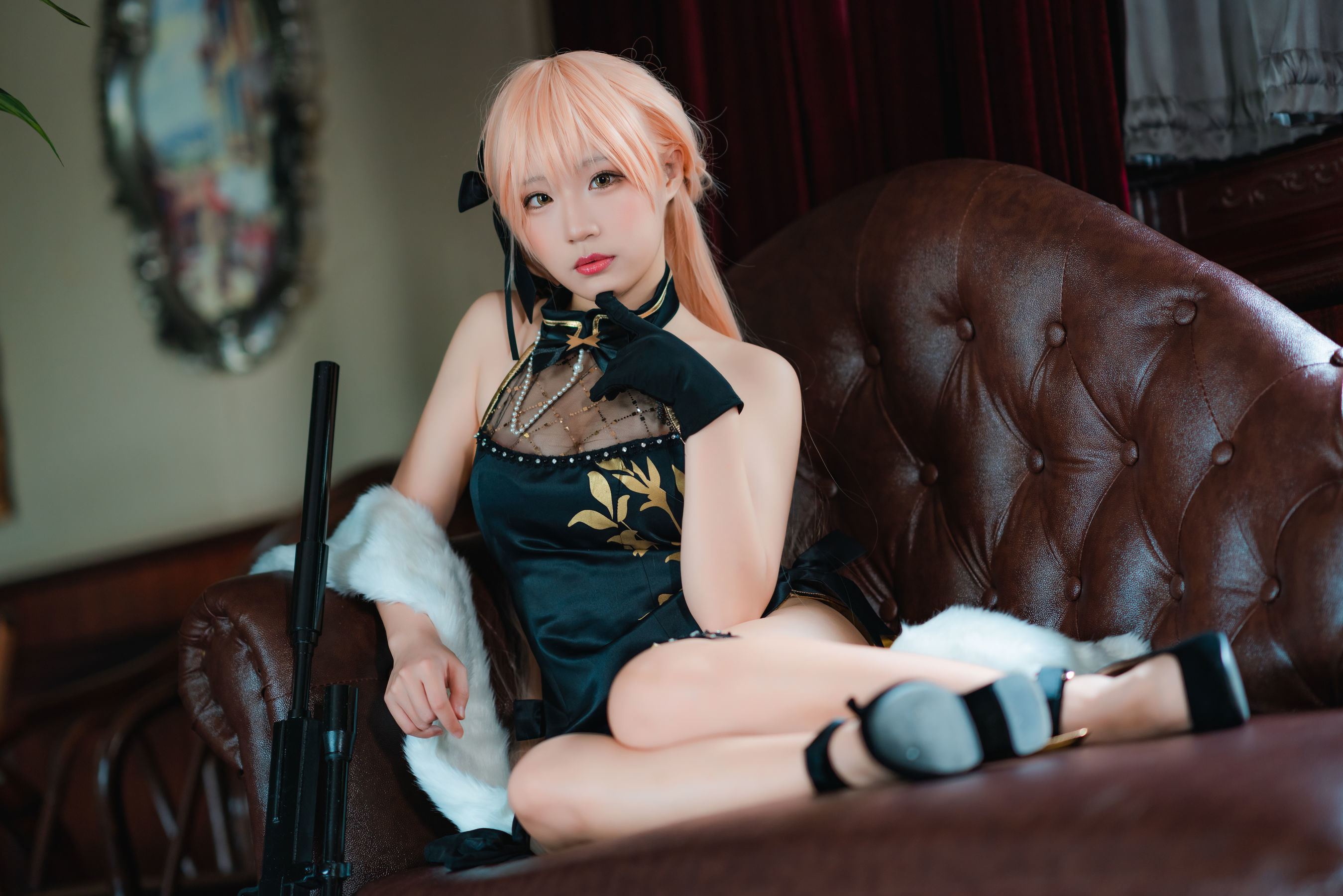 Internet Celebrity Cosplayer Photobook] Anime Blogger Mime Mi Mei - Girls' Frontline OTS-14 Zi Yu Xin
