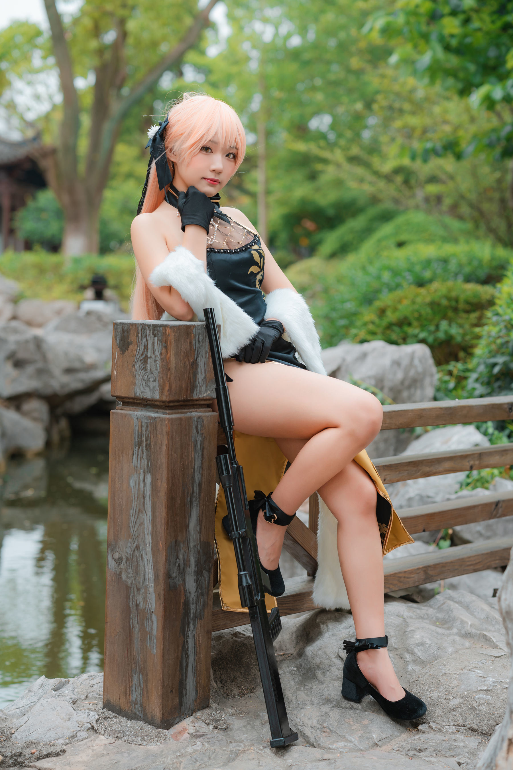 Internet Celebrity Cosplayer Photobook] Anime Blogger Mime Mi Mei - Girls' Frontline OTS-14 Zi Yu Xin