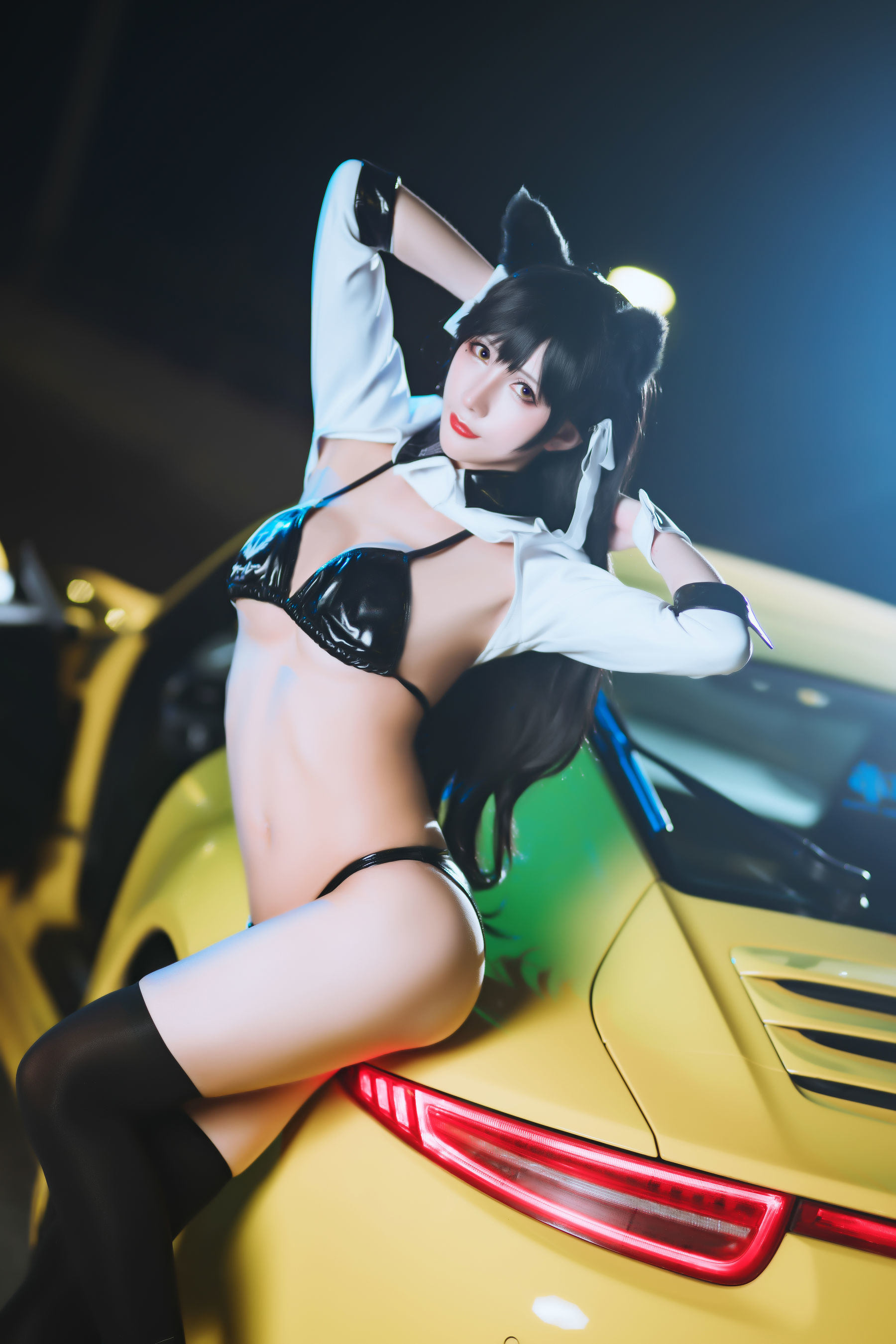 Internet Celebrity Cosplayer Photobook] Anime Blogger Ya Qi - Azur Lane Racing Atago