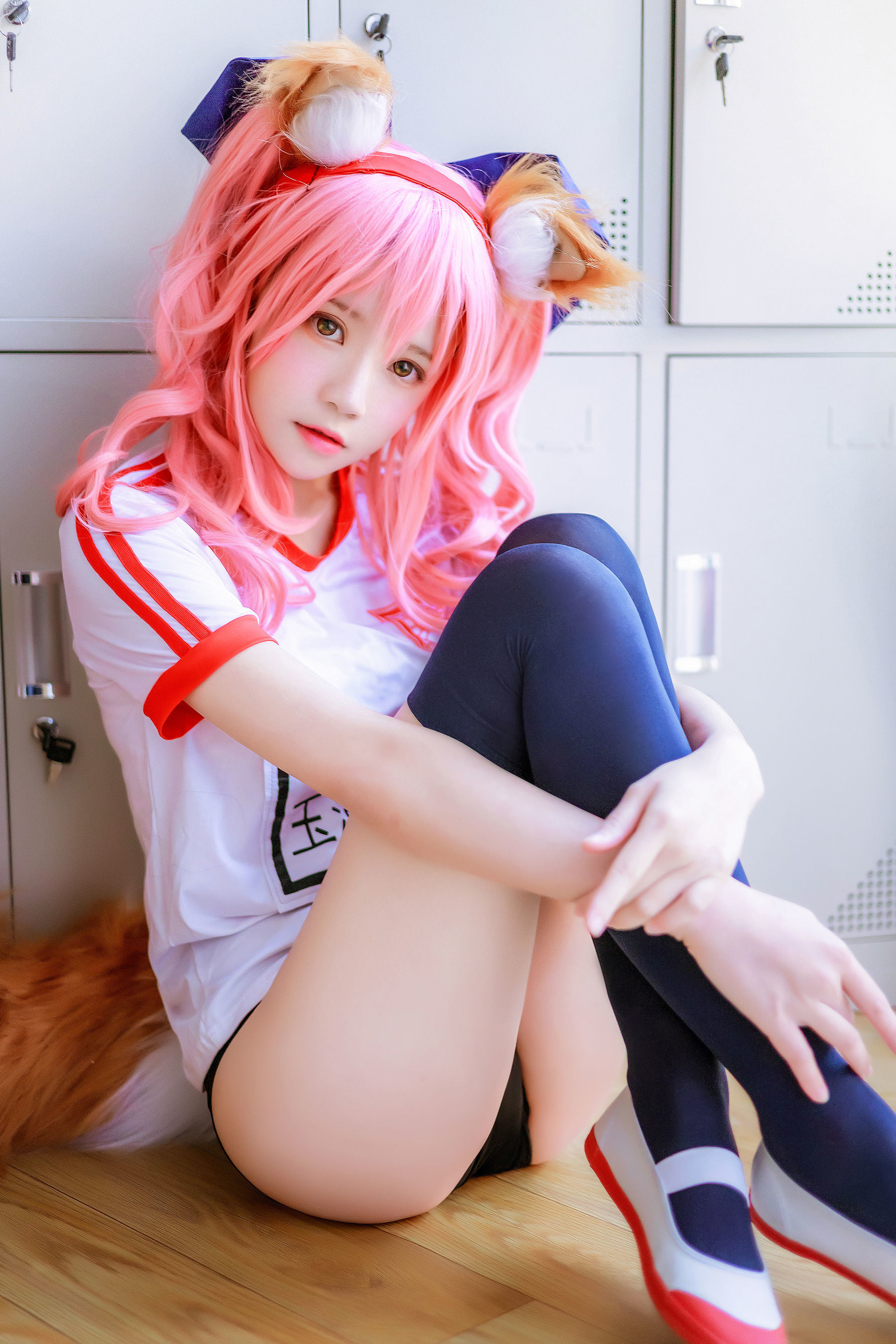 [网红COSER写真] 桜桃喵 - 玉藻前体操服
