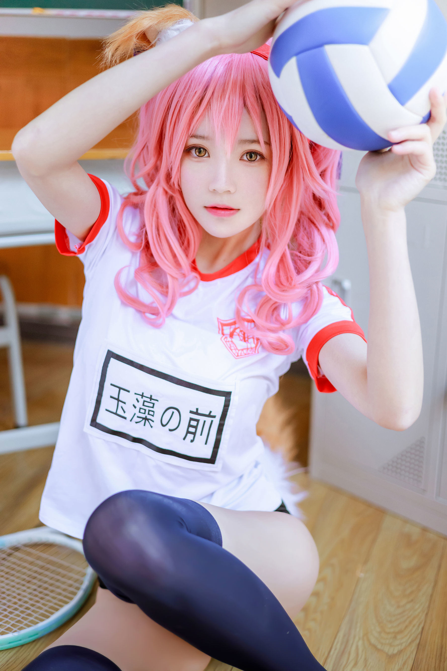 [网红COSER写真] 桜桃喵 - 玉藻前体操服