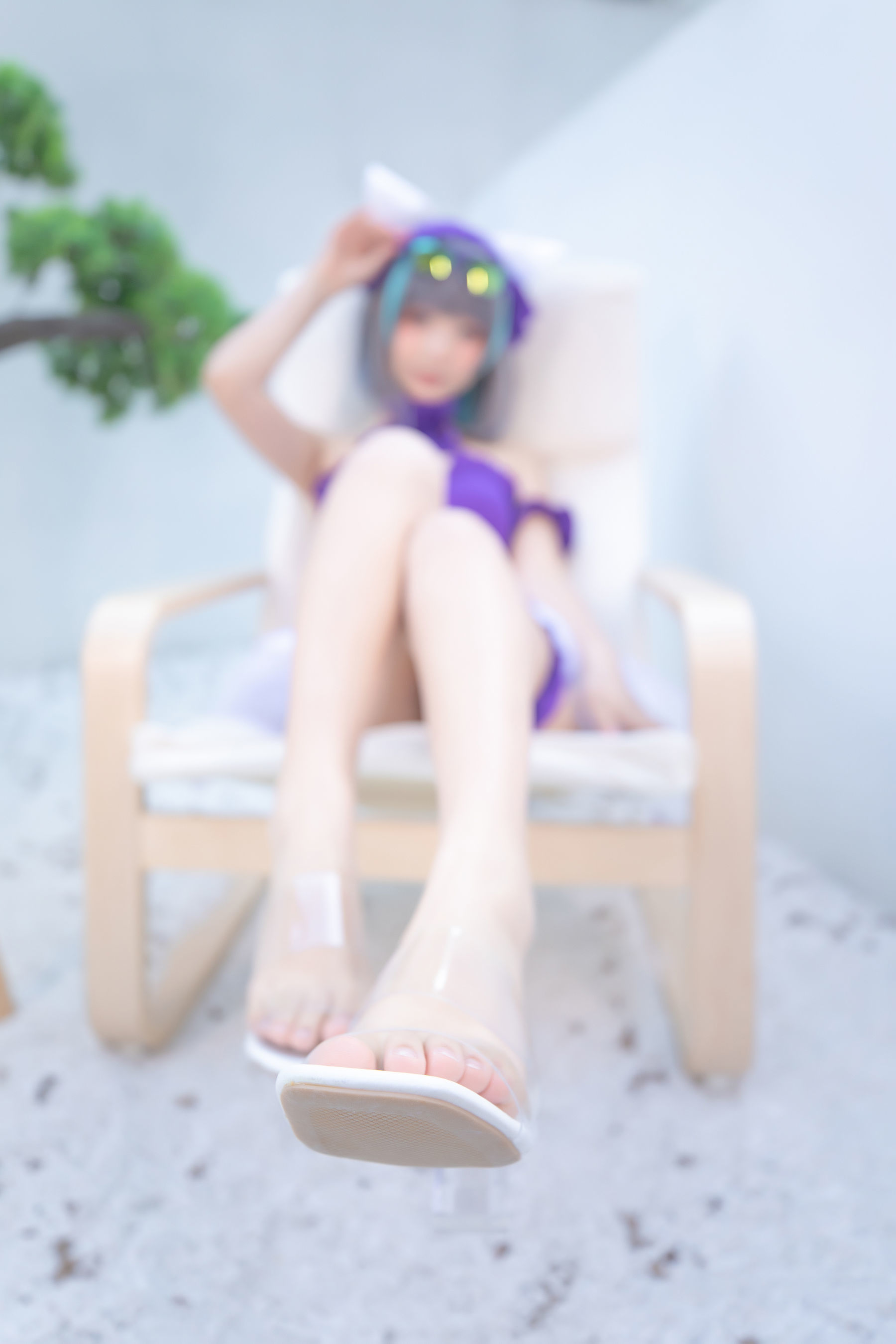 Ảnh Coser Nổi Tiếng Trên Mạng]  belle  Kagura Ban Mafuyu Chi Cheshire - Sân Vườn Màu Thuần
