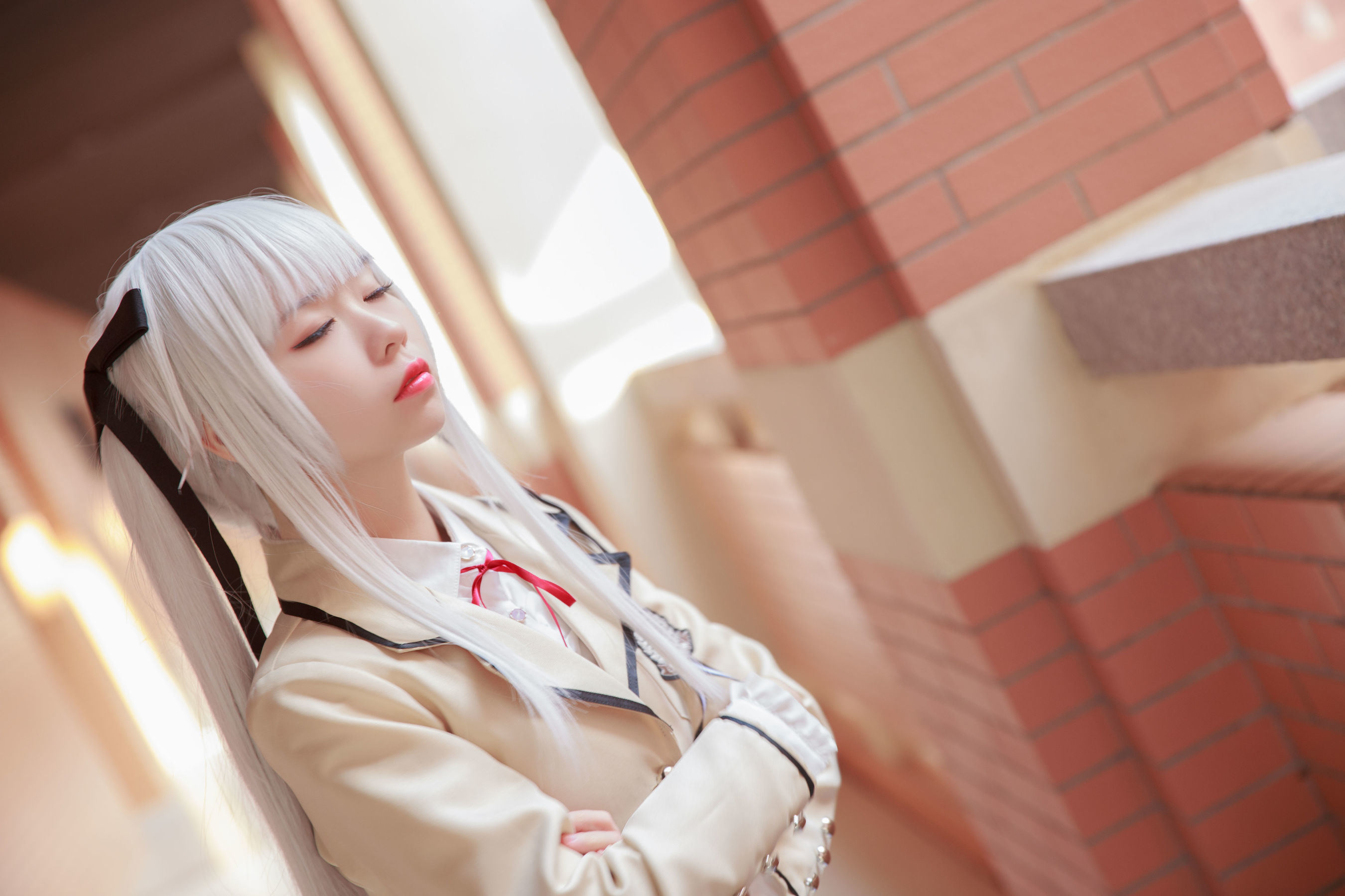 เน็ตไอดอลคอสเพลเยอร์写真] อนิเมะบล็อกเกอร์ G44 จะไม่ได้รับบาดเจ็บ - ฝูจือชุดนักเรียน