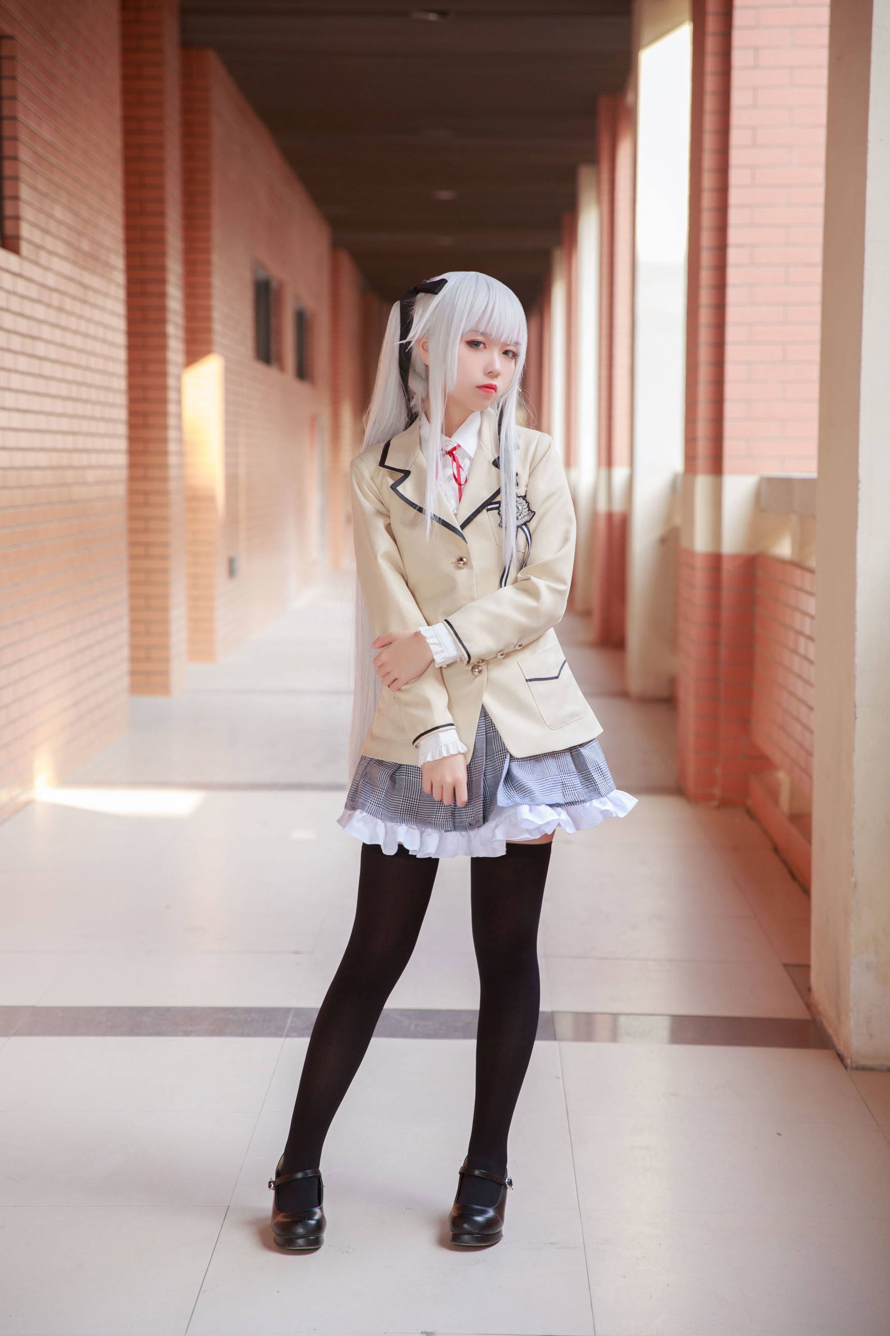 เน็ตไอดอลคอสเพลเยอร์写真] อนิเมะบล็อกเกอร์ G44 จะไม่ได้รับบาดเจ็บ - ฝูจือชุดนักเรียน