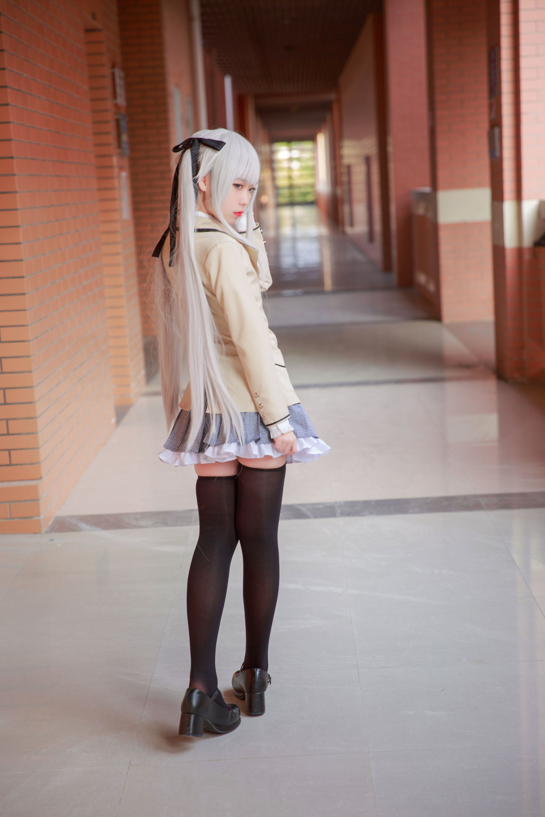 เน็ตไอดอลคอสเพลเยอร์写真] อนิเมะบล็อกเกอร์ G44 จะไม่ได้รับบาดเจ็บ - ฝูจือชุดนักเรียน