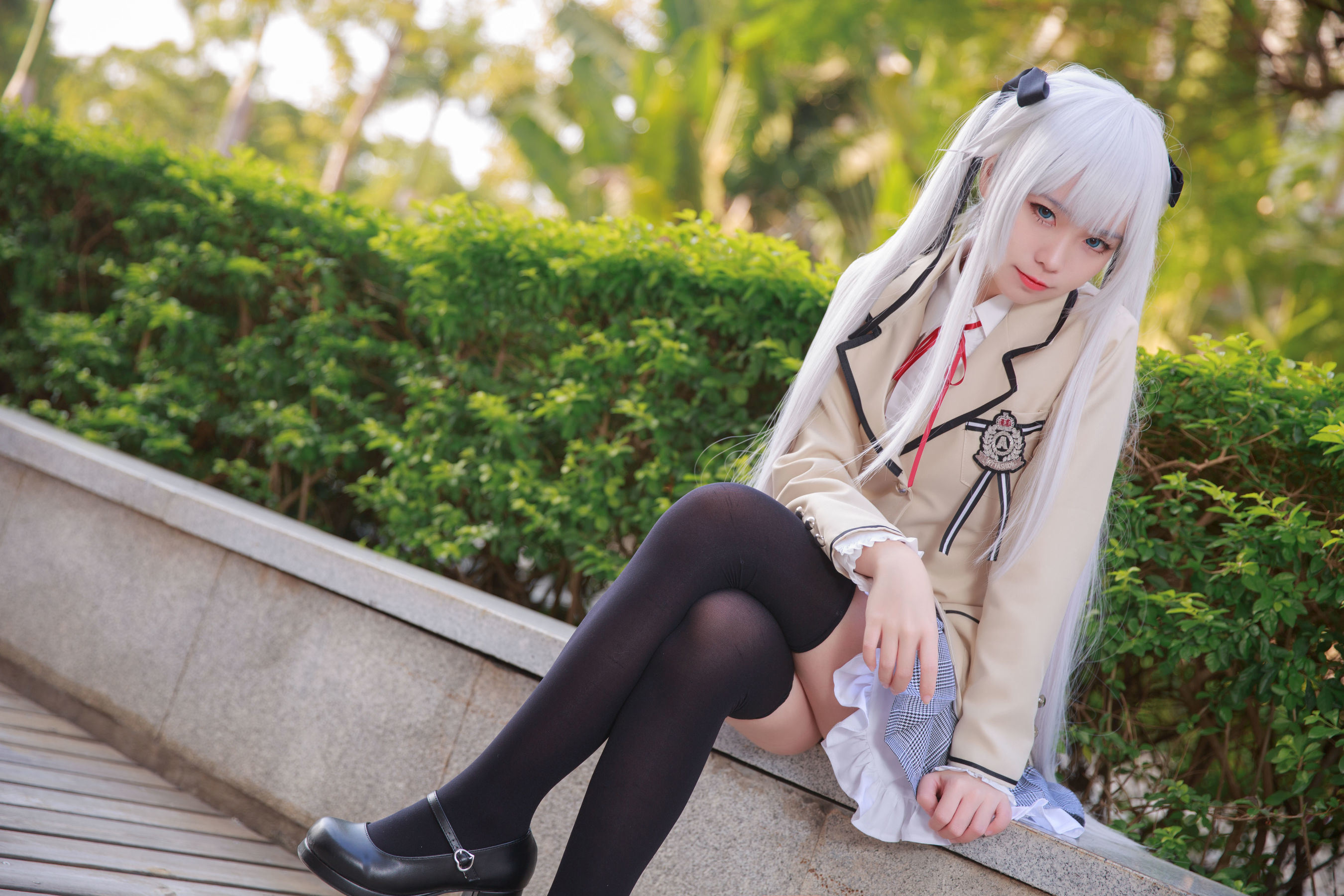 เน็ตไอดอลคอสเพลเยอร์写真] อนิเมะบล็อกเกอร์ G44 จะไม่ได้รับบาดเจ็บ - ฝูจือชุดนักเรียน