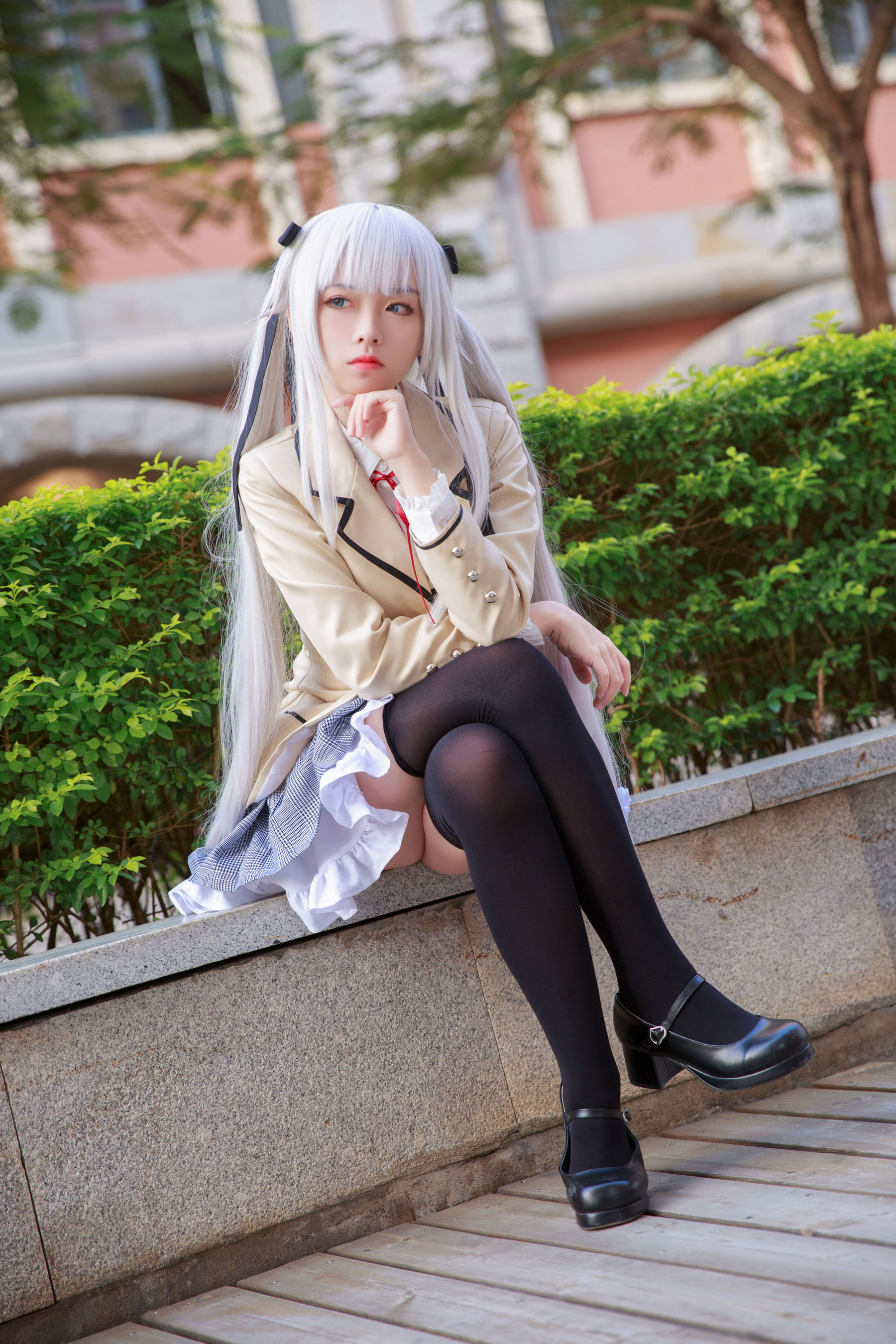 เน็ตไอดอลคอสเพลเยอร์写真] อนิเมะบล็อกเกอร์ G44 จะไม่ได้รับบาดเจ็บ - ฝูจือชุดนักเรียน