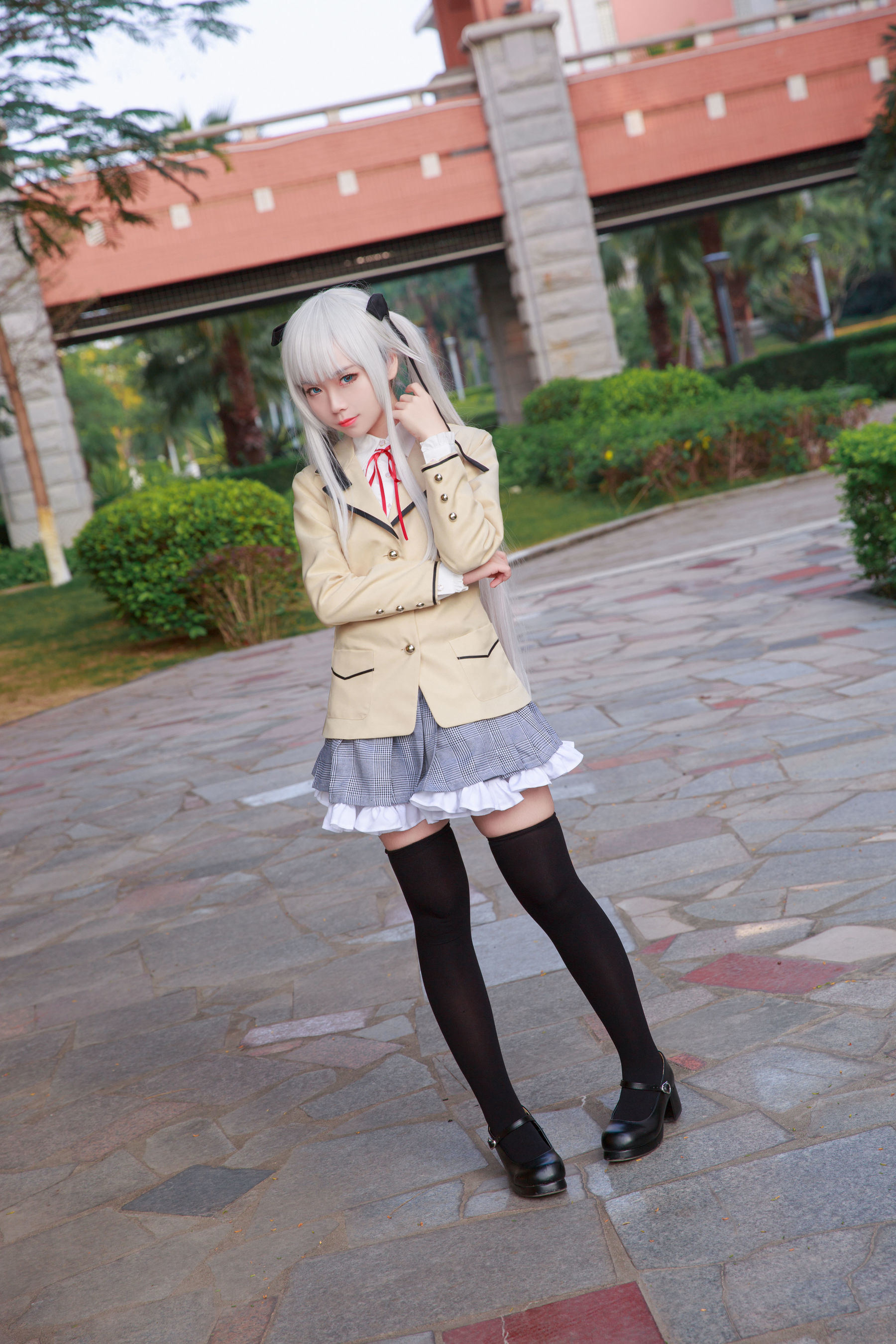 เน็ตไอดอลคอสเพลเยอร์写真] อนิเมะบล็อกเกอร์ G44 จะไม่ได้รับบาดเจ็บ - ฝูจือชุดนักเรียน
