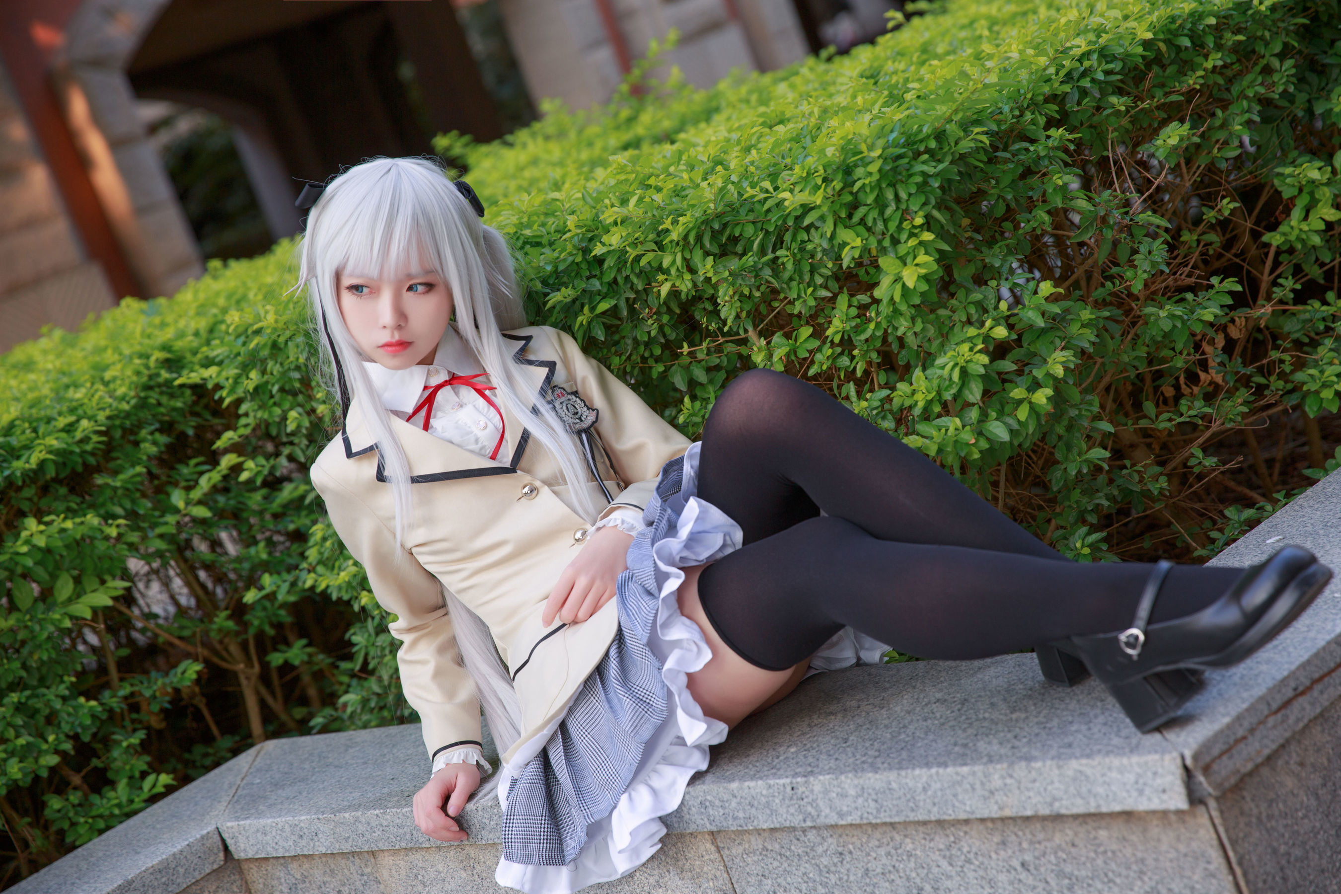 เน็ตไอดอลคอสเพลเยอร์写真] อนิเมะบล็อกเกอร์ G44 จะไม่ได้รับบาดเจ็บ - ฝูจือชุดนักเรียน