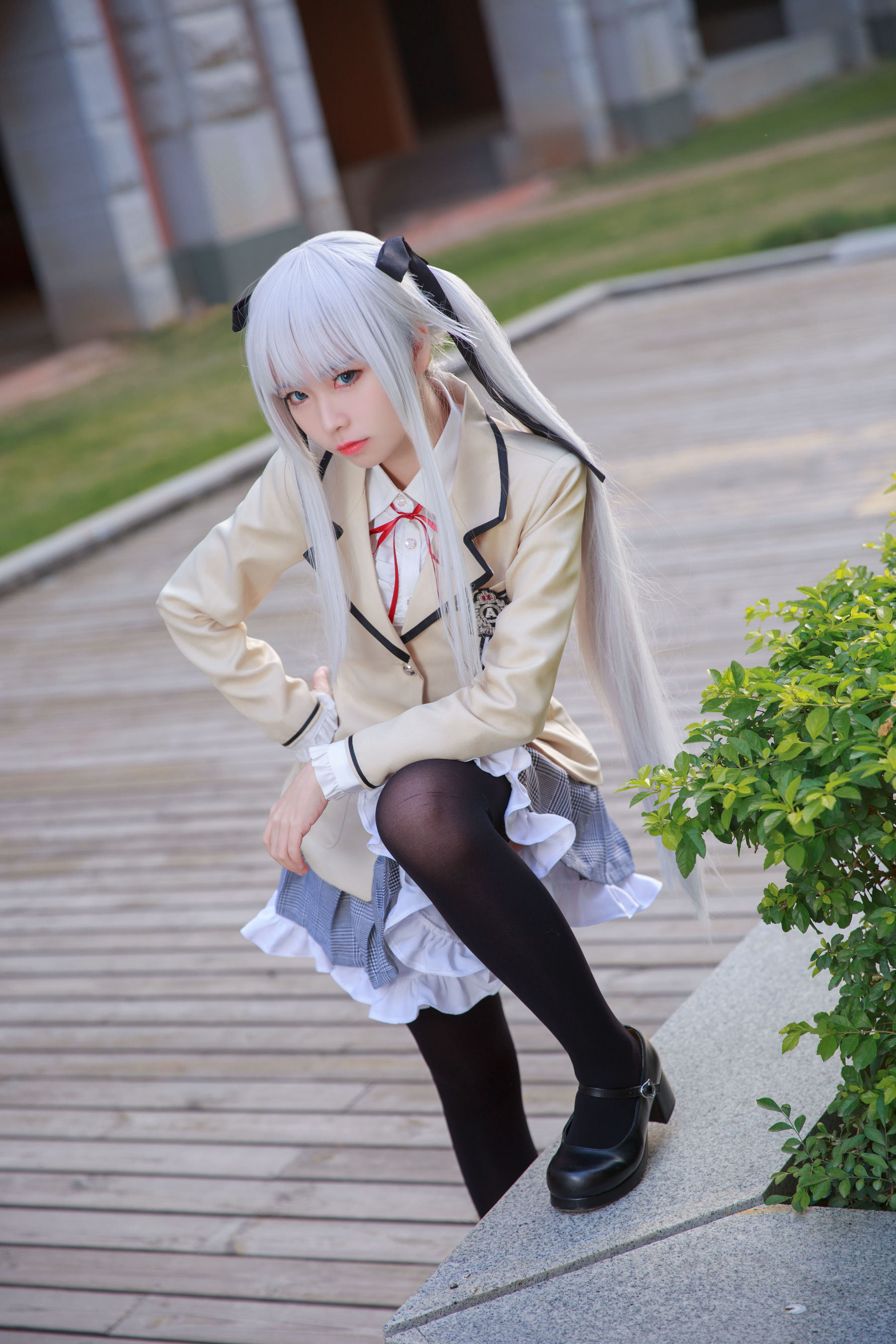 เน็ตไอดอลคอสเพลเยอร์写真] อนิเมะบล็อกเกอร์ G44 จะไม่ได้รับบาดเจ็บ - ฝูจือชุดนักเรียน