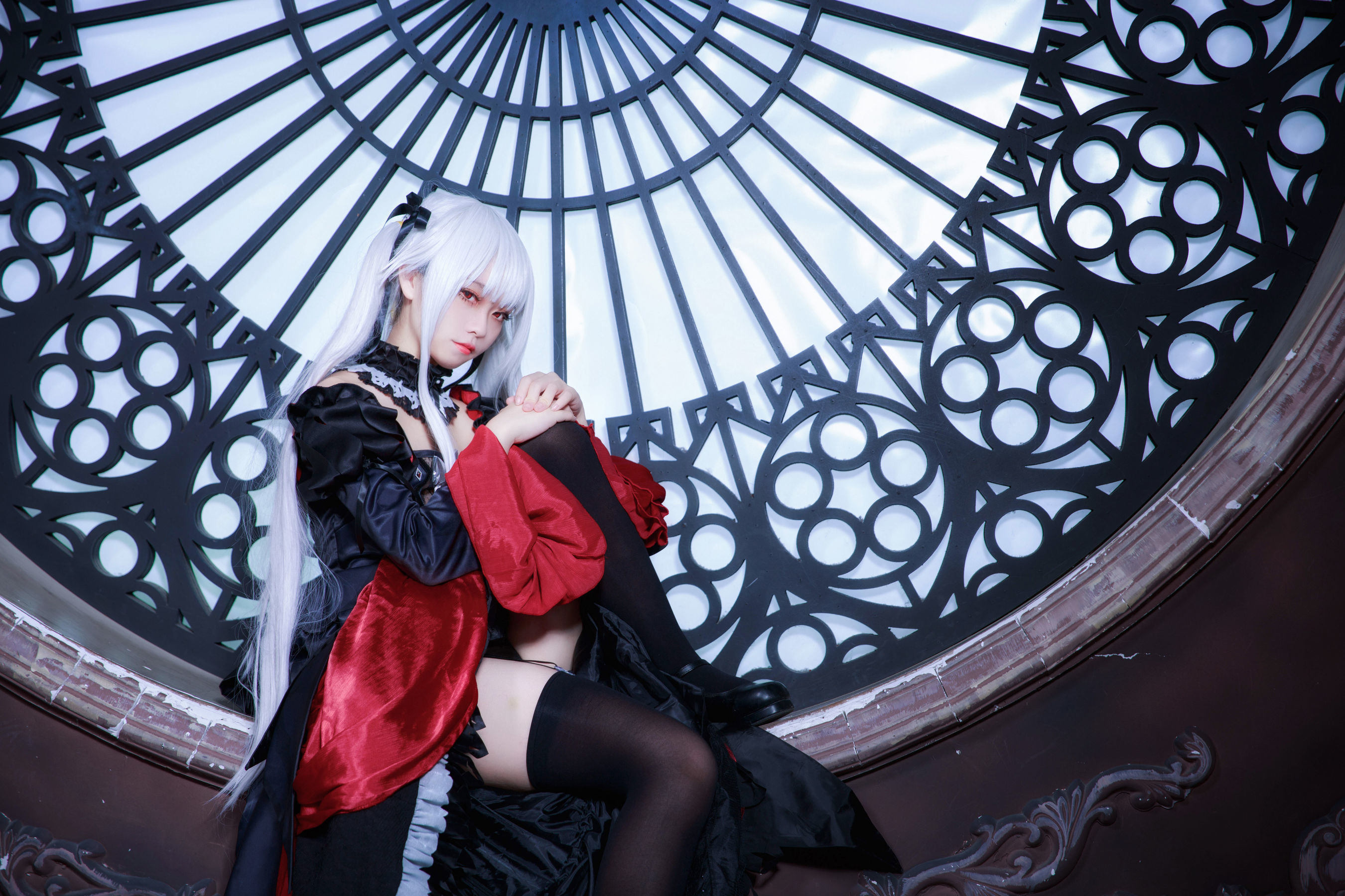 เน็ตไอดอล COSER 写真] บล็อกเกอร์อนิเม G44 จะไม่ได้รับบาดเจ็บ - ฝูจือชุดกระโปรงยาว