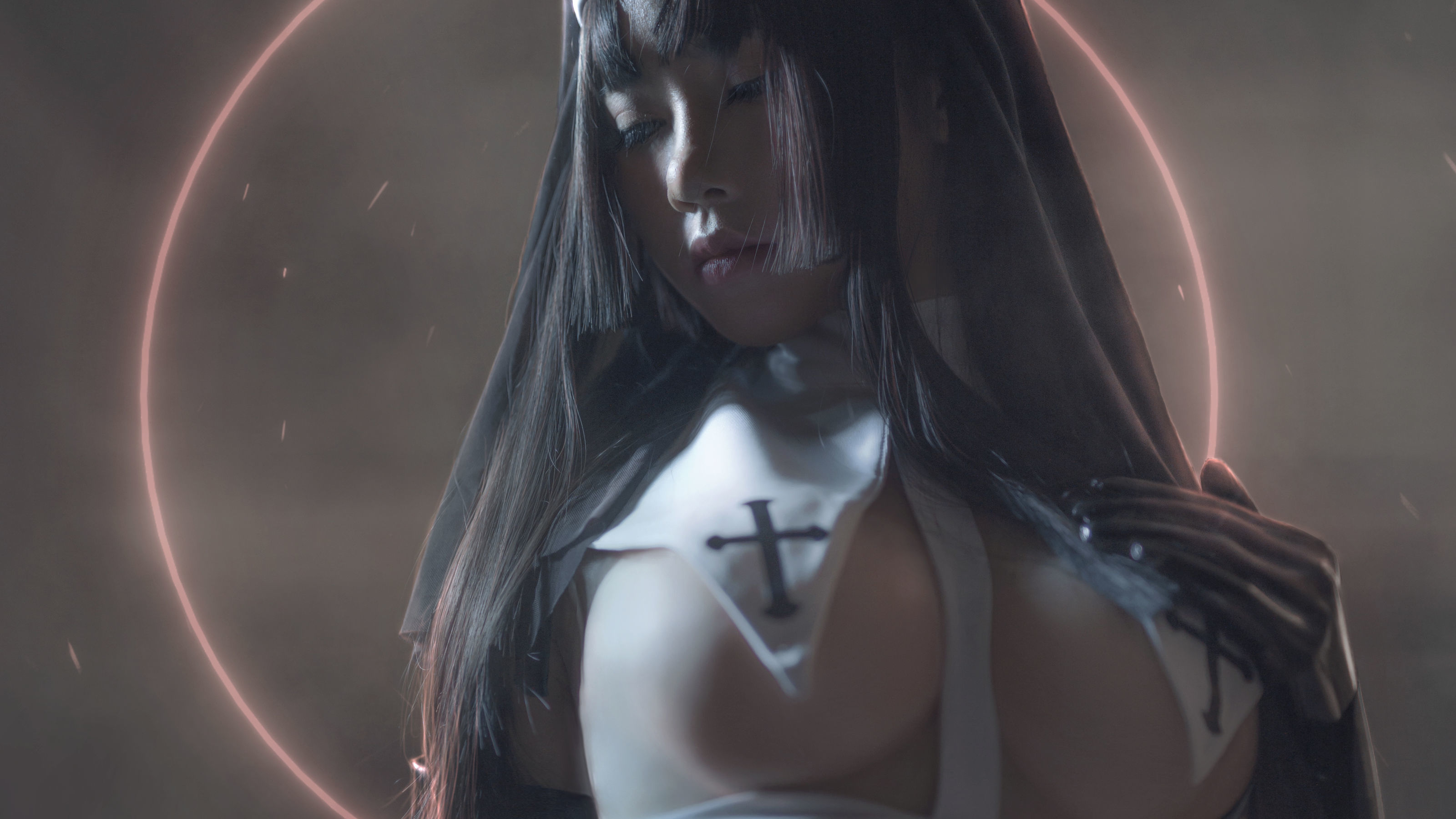 เน็ตไอดอล COSER รูปถ่าย] บล็อกเกอร์อนิเมะ ukiยูจี - นักบวชชุดยางดำ