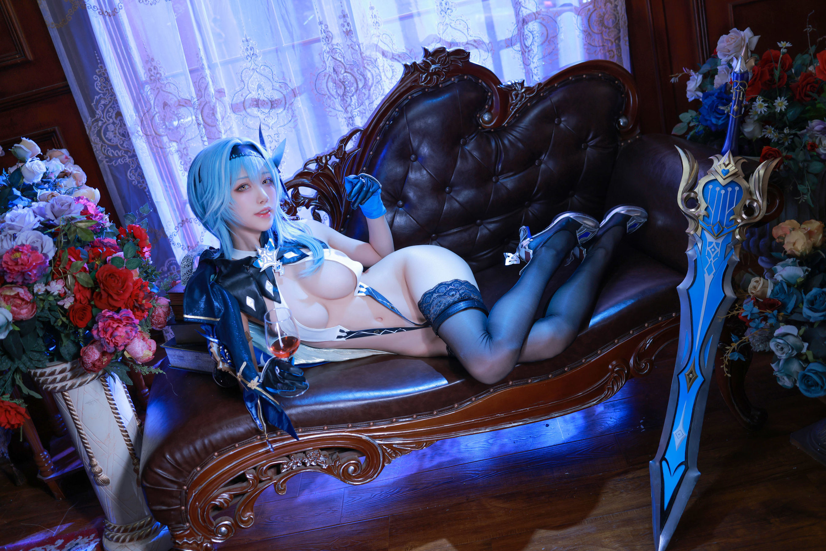 Internet Celebrity Coser Photobook] Anime Blogger Shuimiao aqua - Genshin Impact Eula Underwear
