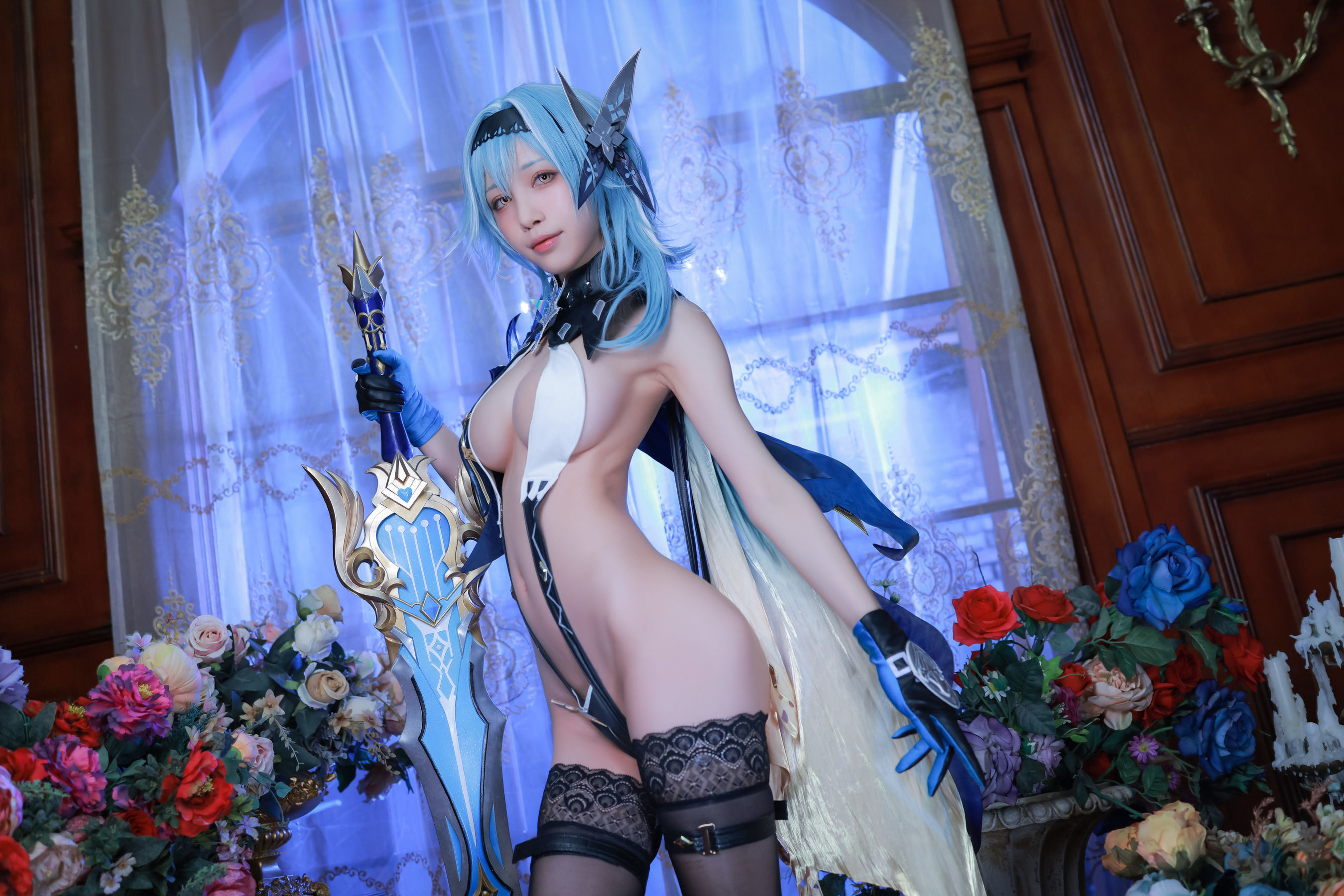 Internet Celebrity Coser Photobook] Anime Blogger Shuimiao aqua - Genshin Impact Eula Underwear
