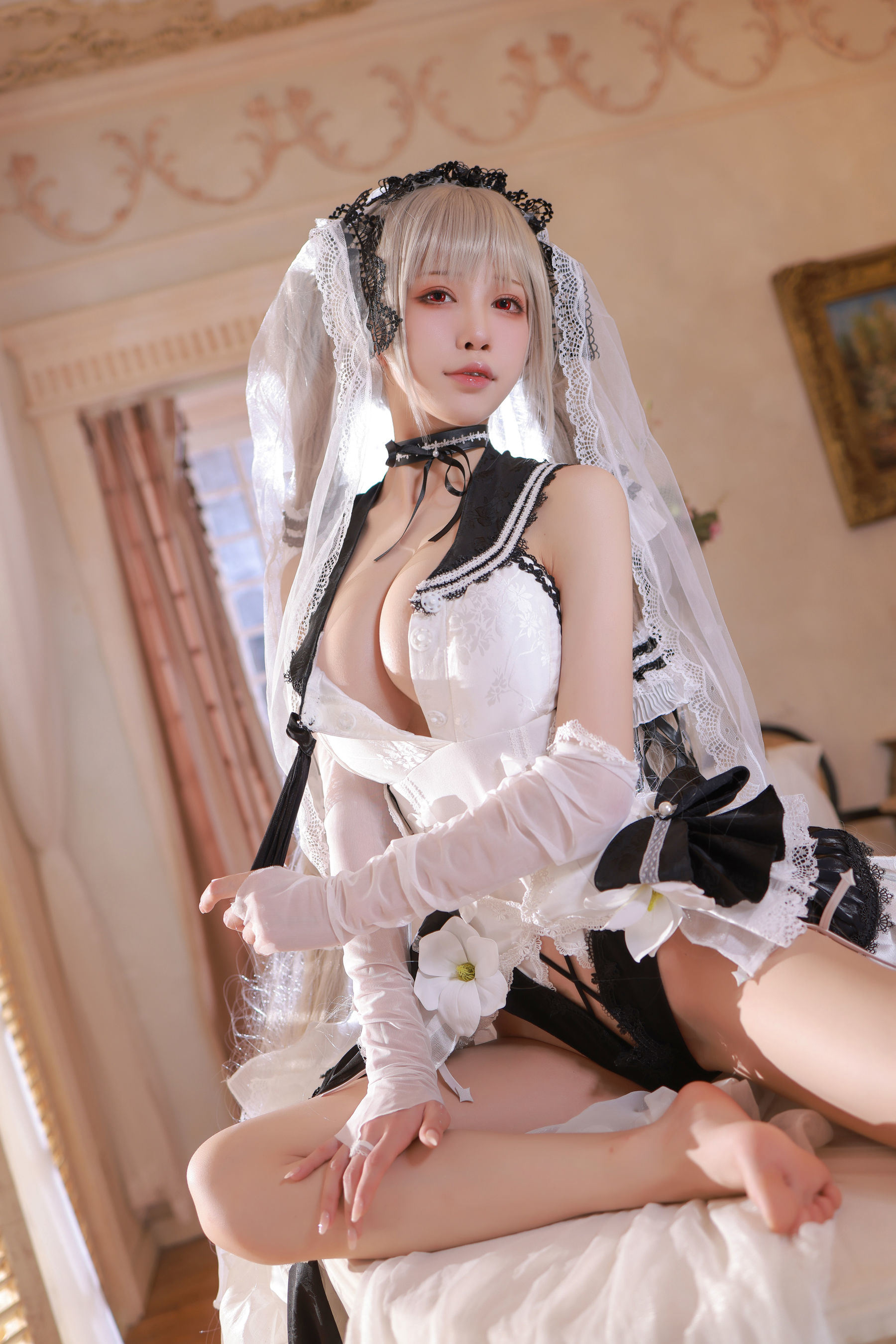 ネット有名人COSER写真] アニメブロガー水淼アクア - アズールレーン ル・テリブル ウェディングドレス
