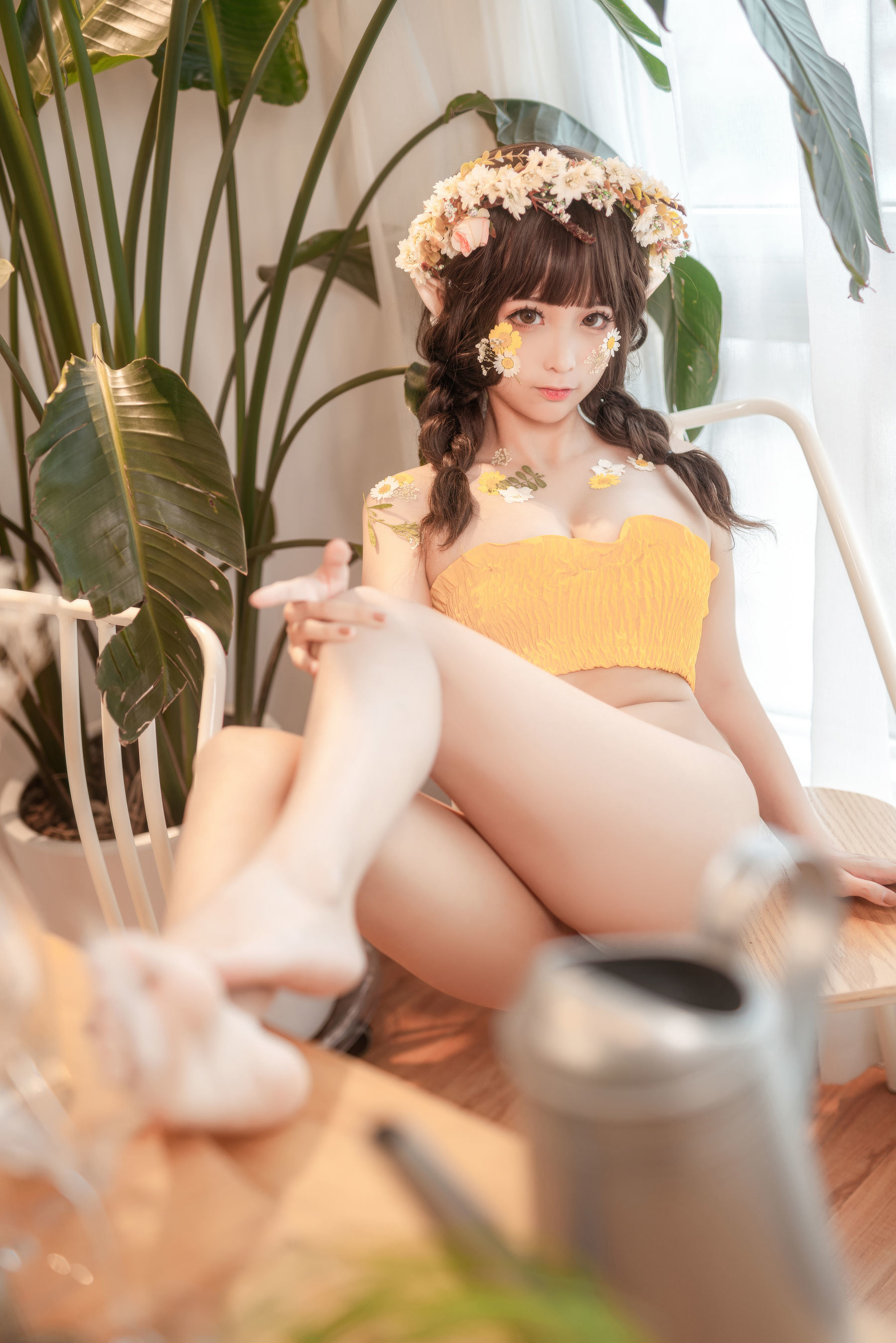 Internet Celebrity COSER Photobook] Anime Blogger Chun Mo Mo - Pointy-Eared Kingdom Flower Elf