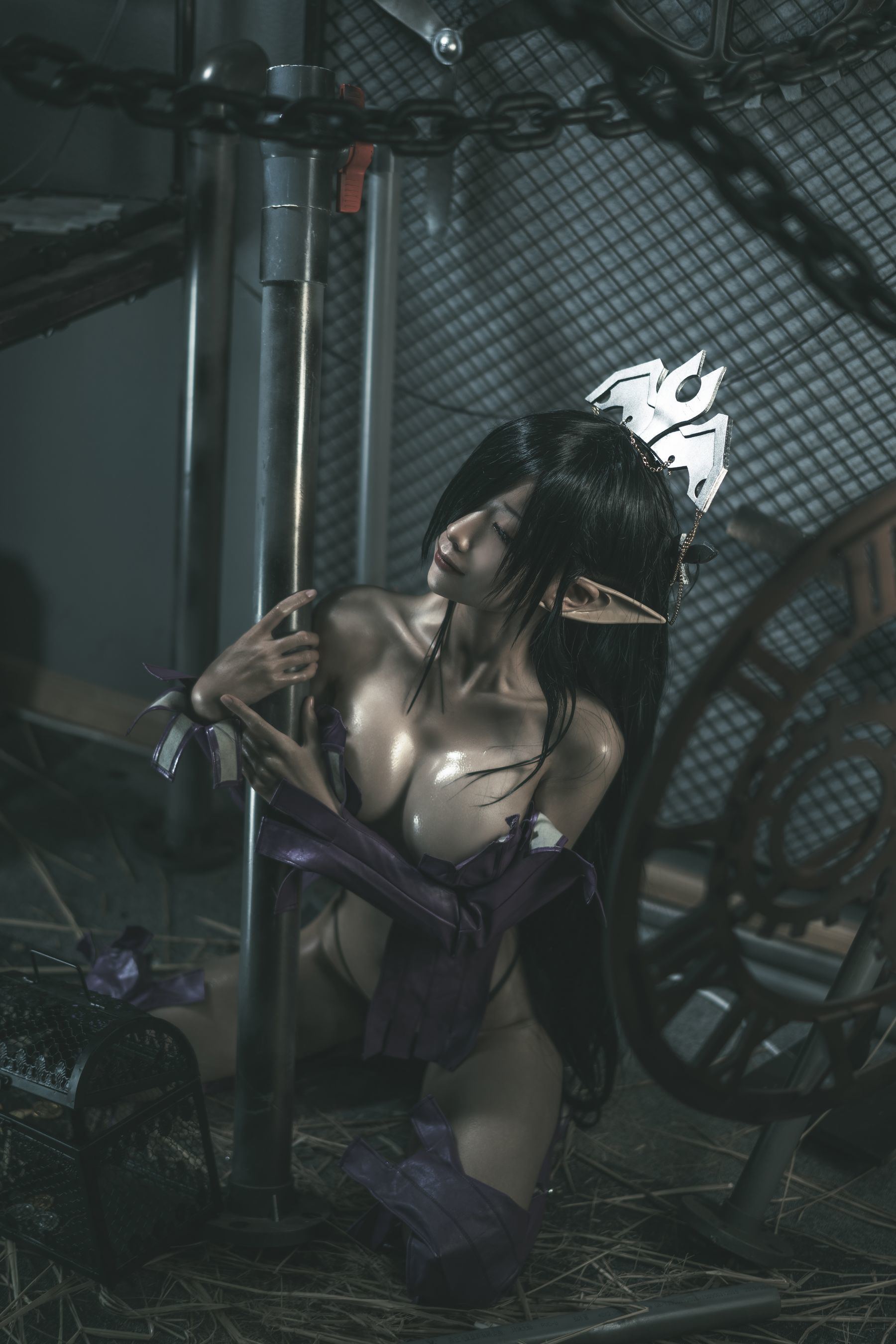 網紅COSER寫真] 動漫博主蠢沫沫 - 黑獸女王 原設