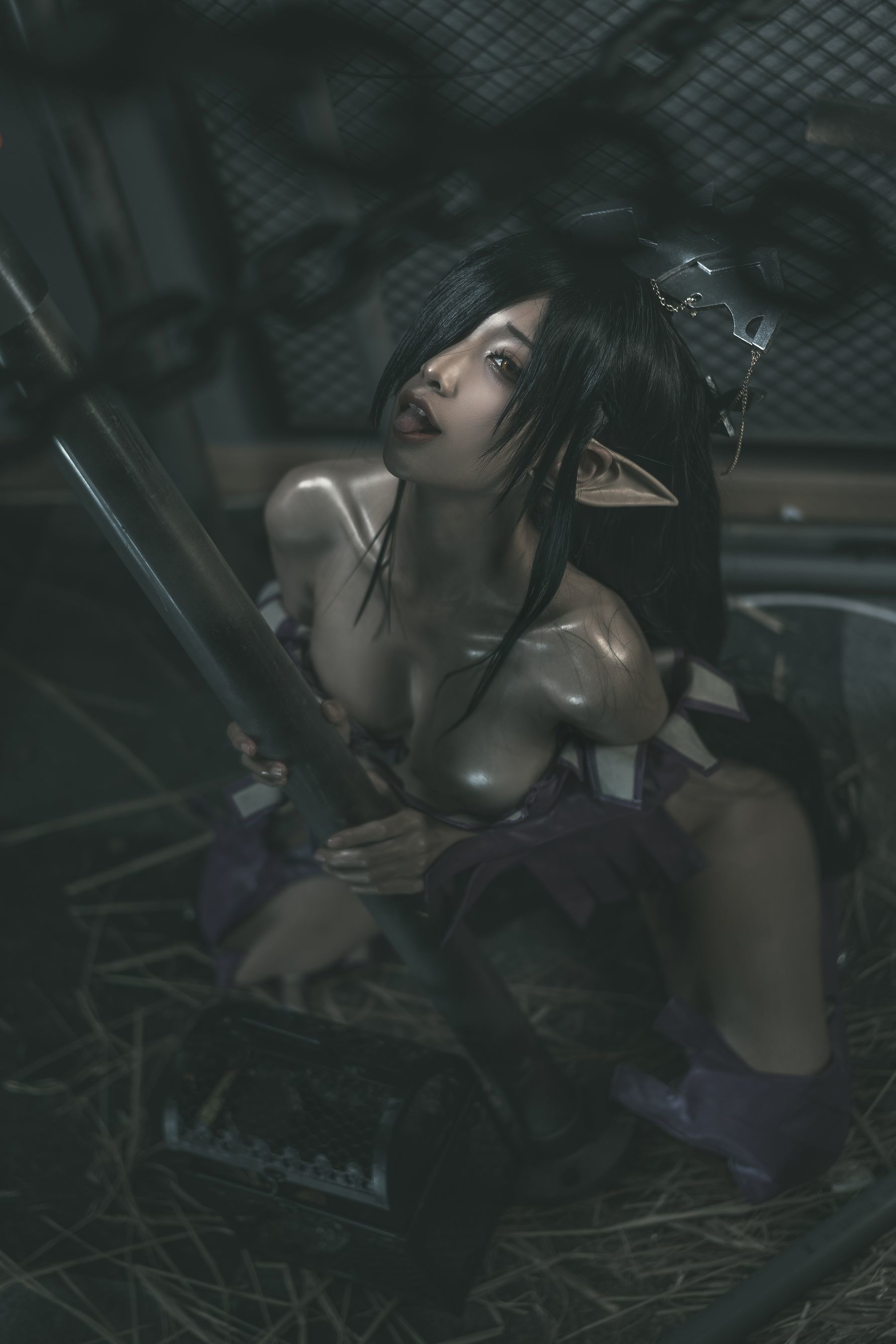 網紅COSER寫真] 動漫博主蠢沫沫 - 黑獸女王 原設