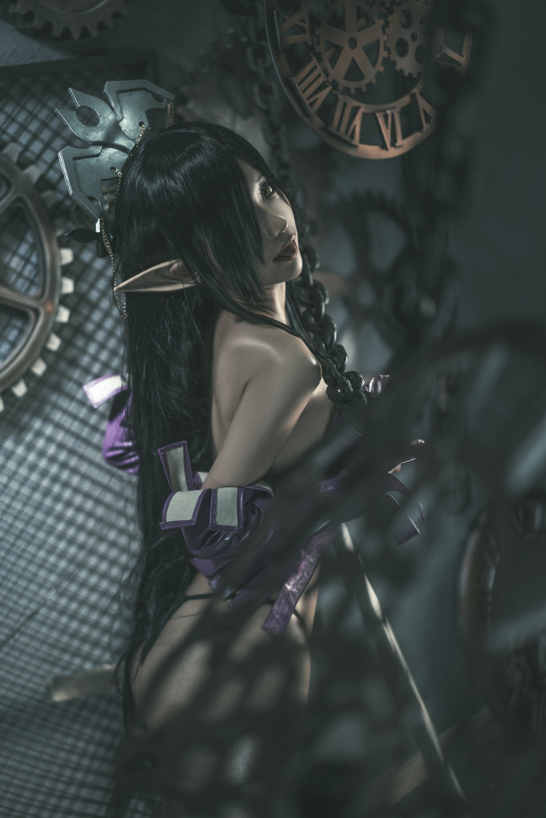 인터넷 유명인 COSER 사진] 애니메이션 블로거 춘모모 - 흑수 여왕 원래 설정