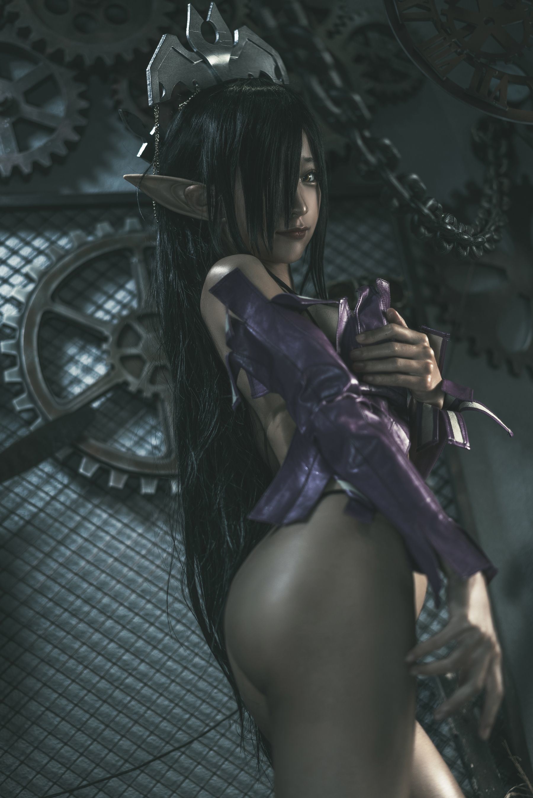 인터넷 유명인 COSER 사진] 애니메이션 블로거 춘모모 - 흑수 여왕 원래 설정