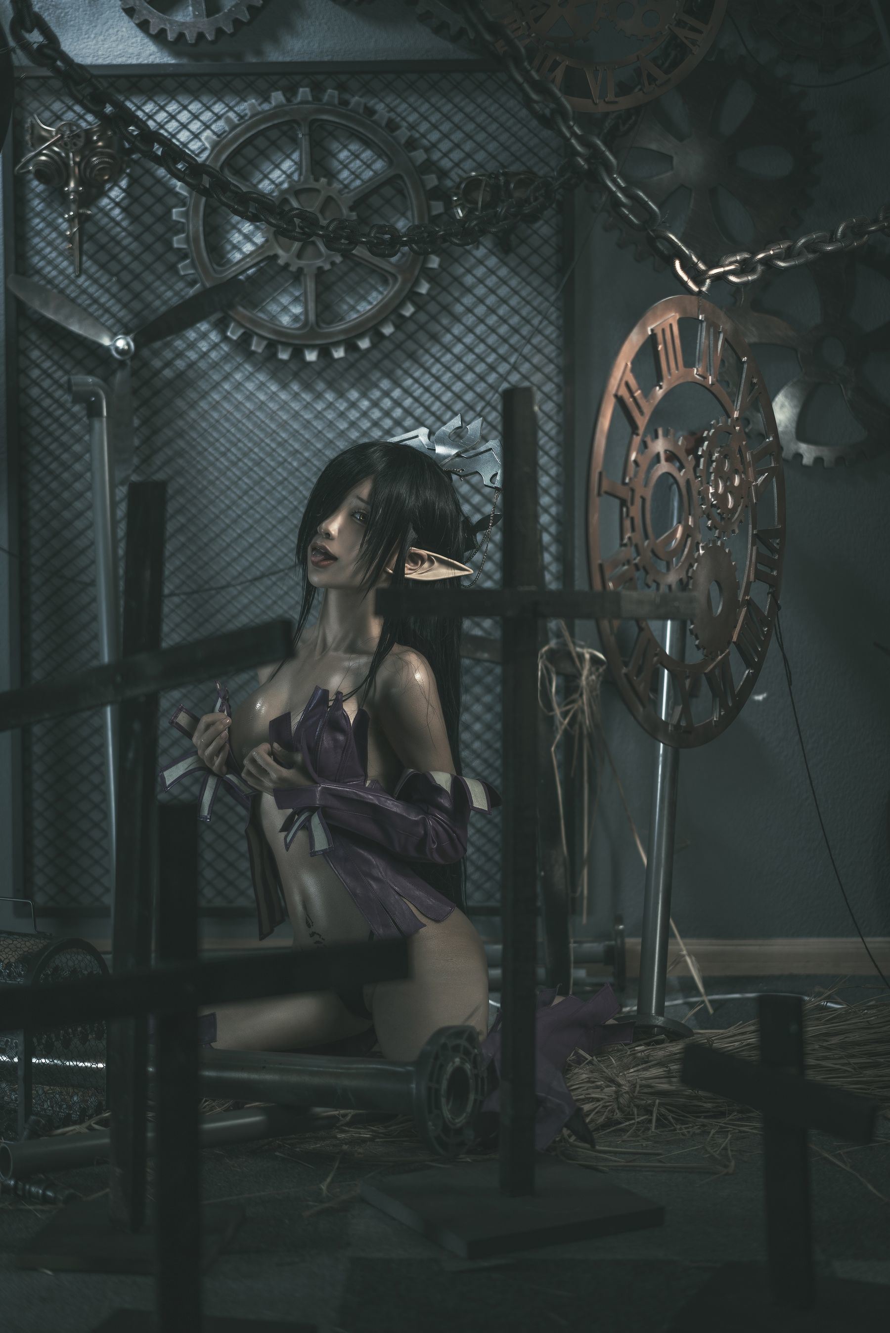 인터넷 유명인 COSER 사진] 애니메이션 블로거 춘모모 - 흑수 여왕 원래 설정