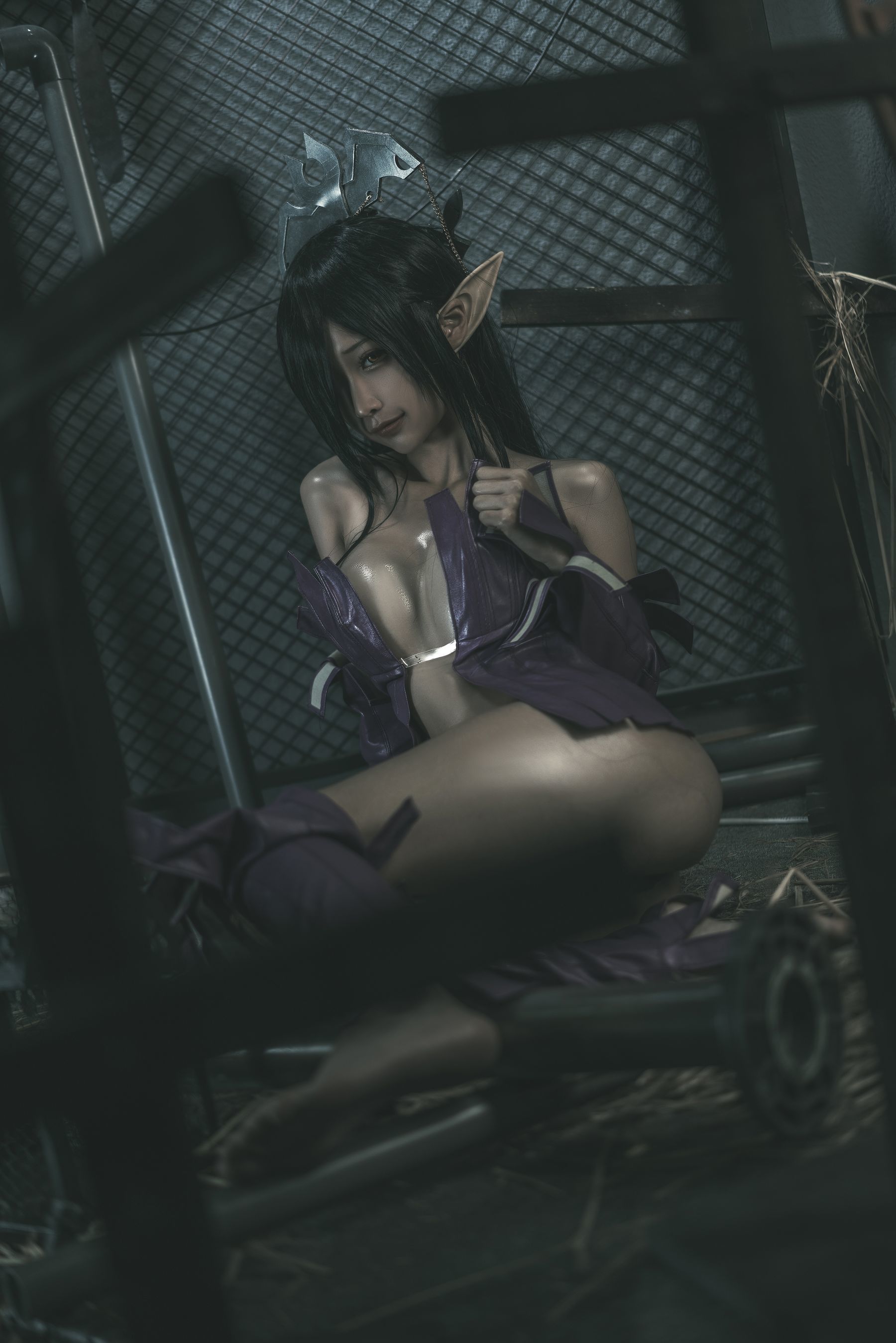 인터넷 유명인 COSER 사진] 애니메이션 블로거 춘모모 - 흑수 여왕 원래 설정