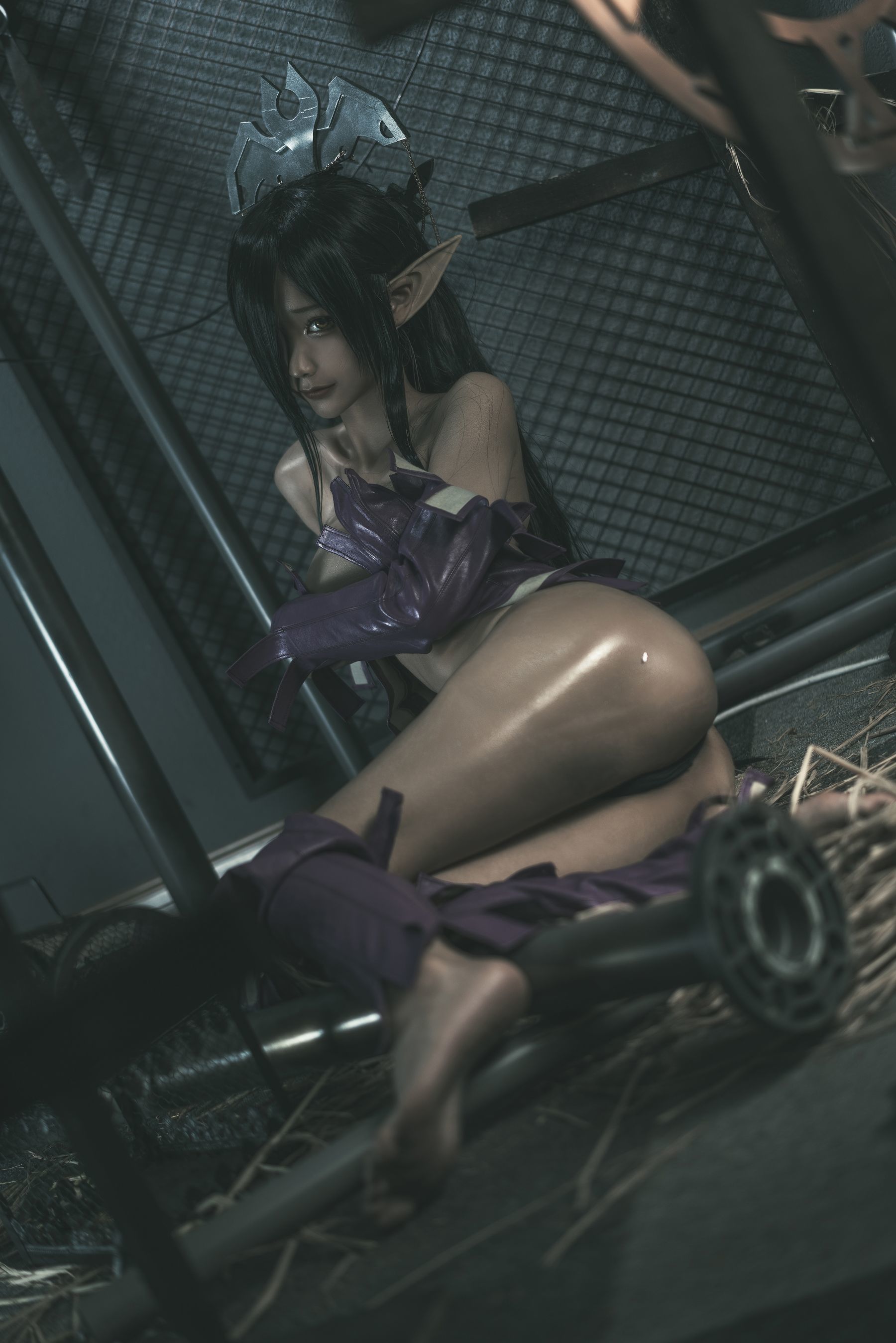 인터넷 유명인 COSER 사진] 애니메이션 블로거 춘모모 - 흑수 여왕 원래 설정