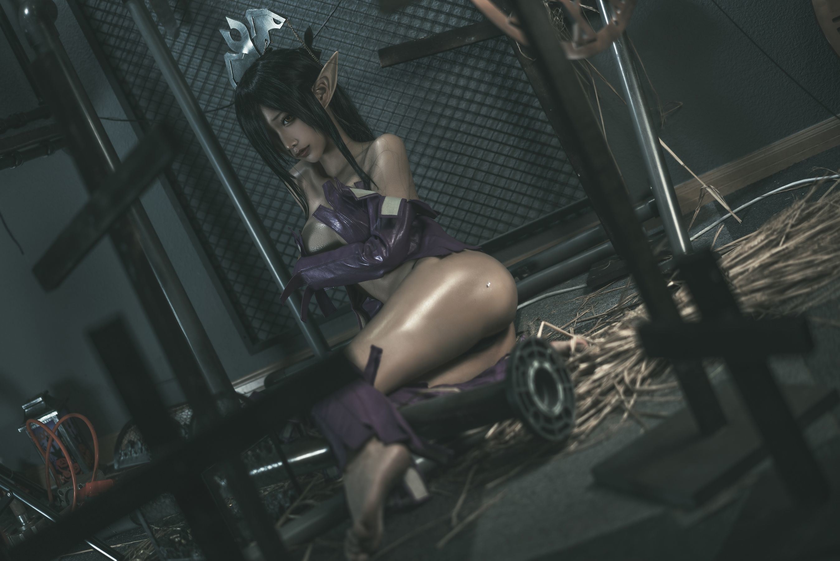 เน็ตไอดอล COSER ภาพถ่าย] บล็อกเกอร์แอนิเมชั่น ชุนหมอหมอ - แบล็คบีสต์ควีน ดั้งเดิม