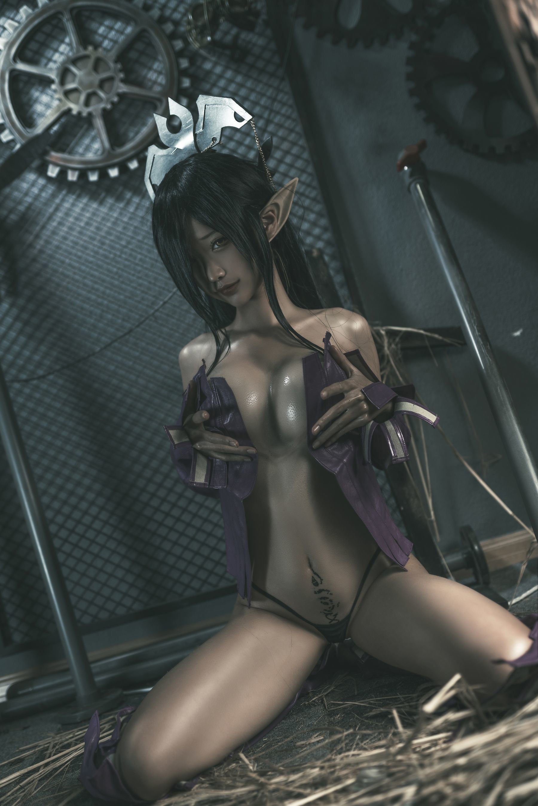 เน็ตไอดอล COSER ภาพถ่าย] บล็อกเกอร์แอนิเมชั่น ชุนหมอหมอ - แบล็คบีสต์ควีน ดั้งเดิม
