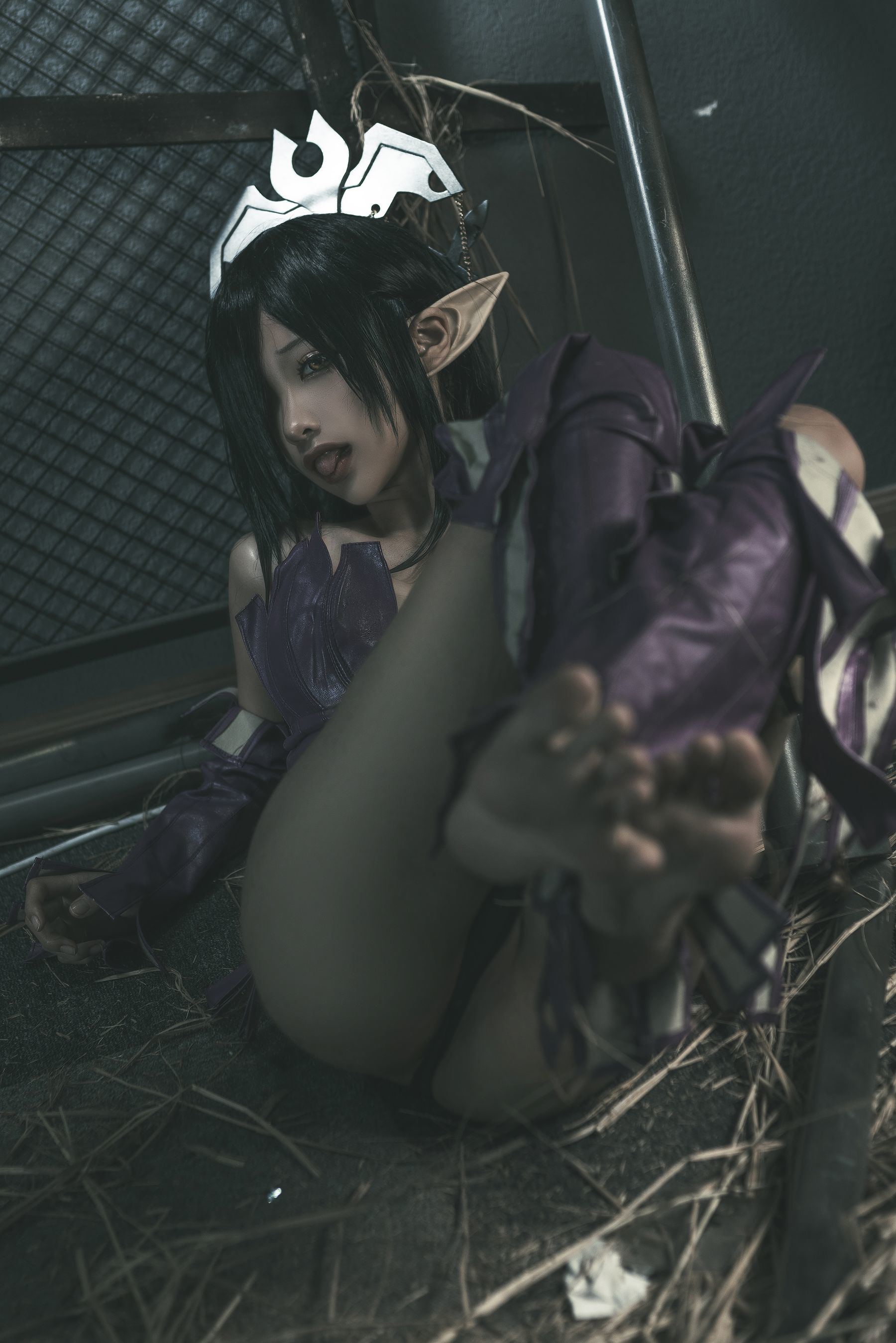 인터넷 유명인 COSER 사진] 애니메이션 블로거 춘모모 - 흑수 여왕 원래 설정