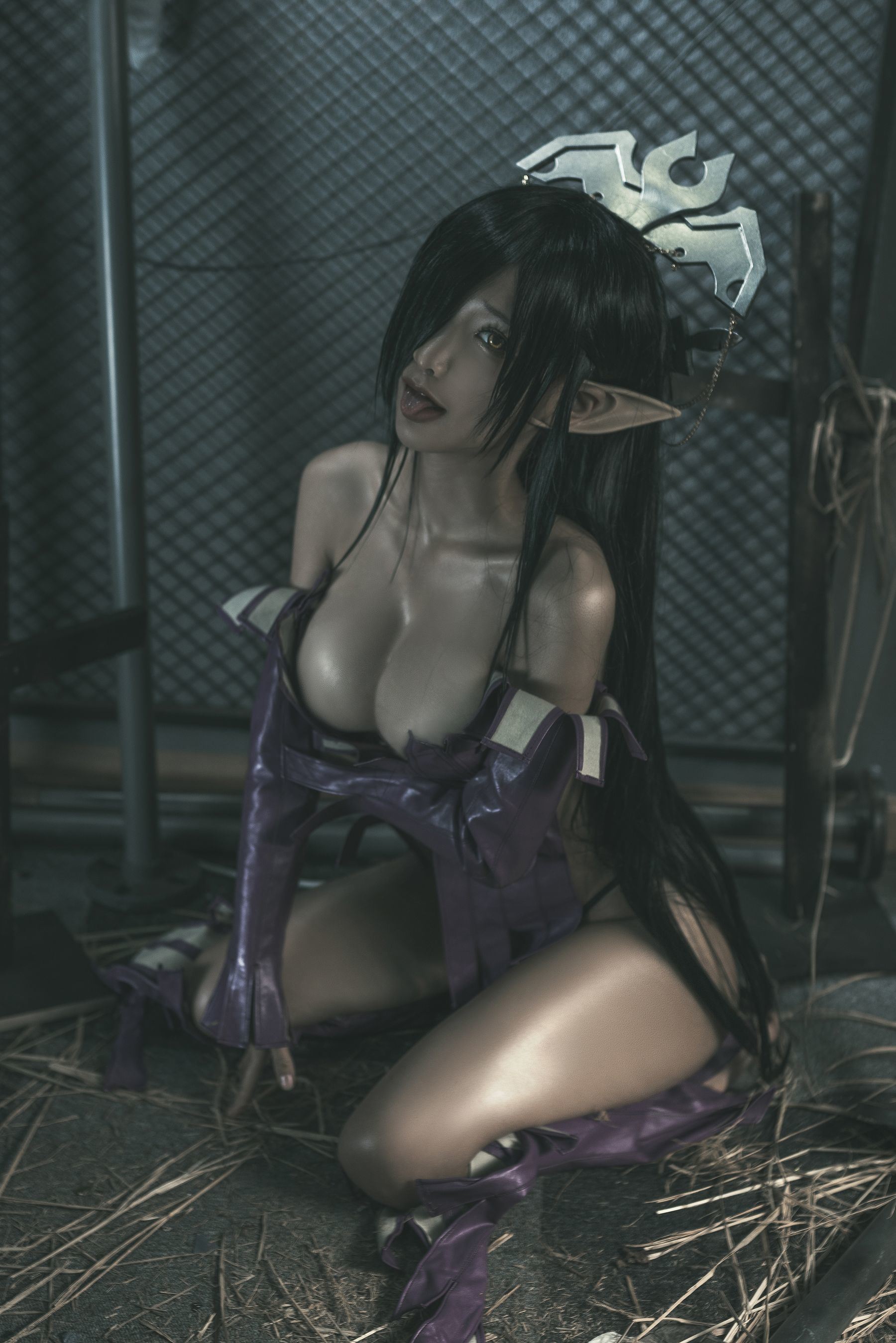 인터넷 유명인 COSER 사진] 애니메이션 블로거 춘모모 - 흑수 여왕 원래 설정