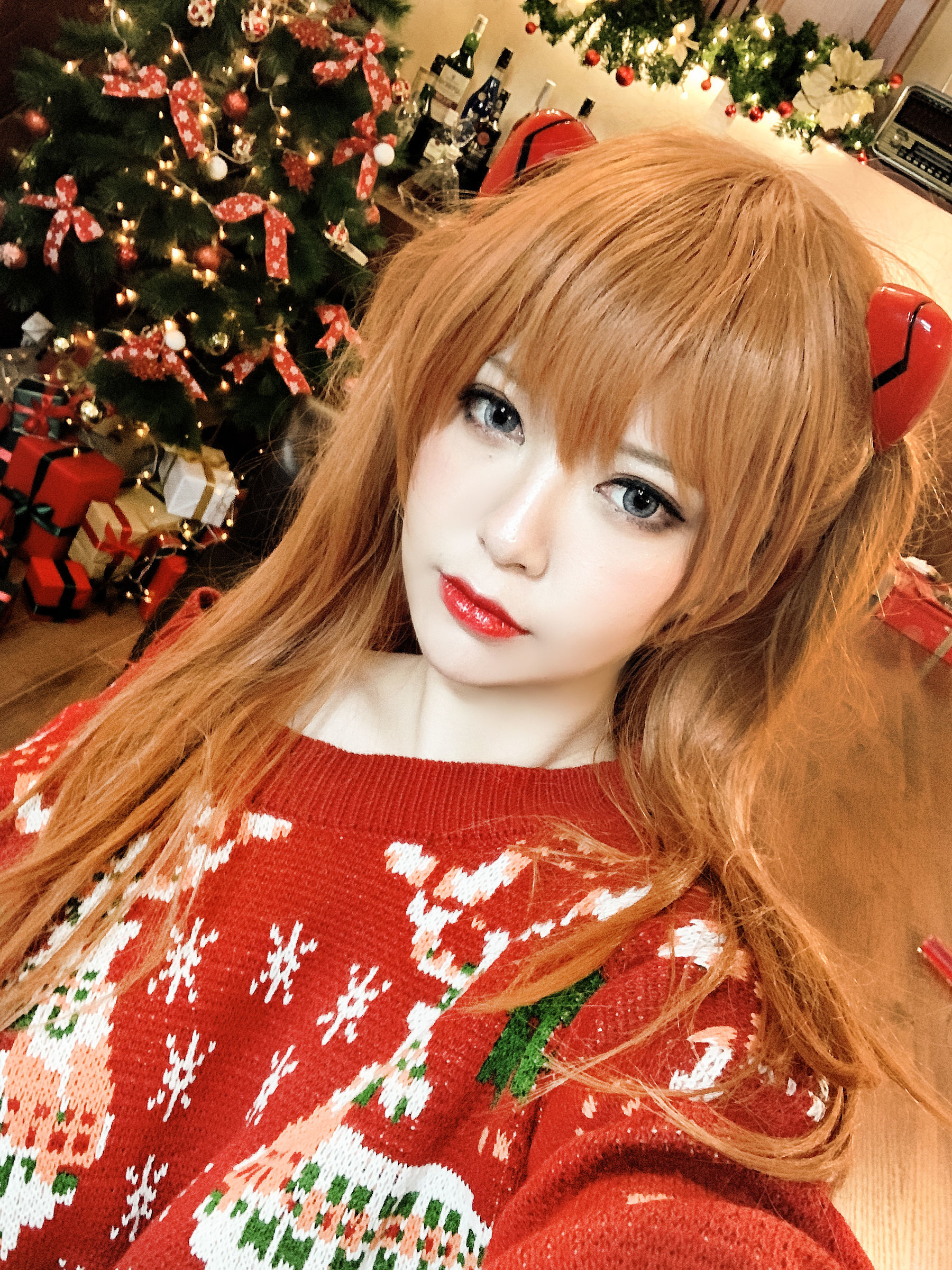 Ban Ban Zi คอสเพลย์ Shikinami Asuka Christmas