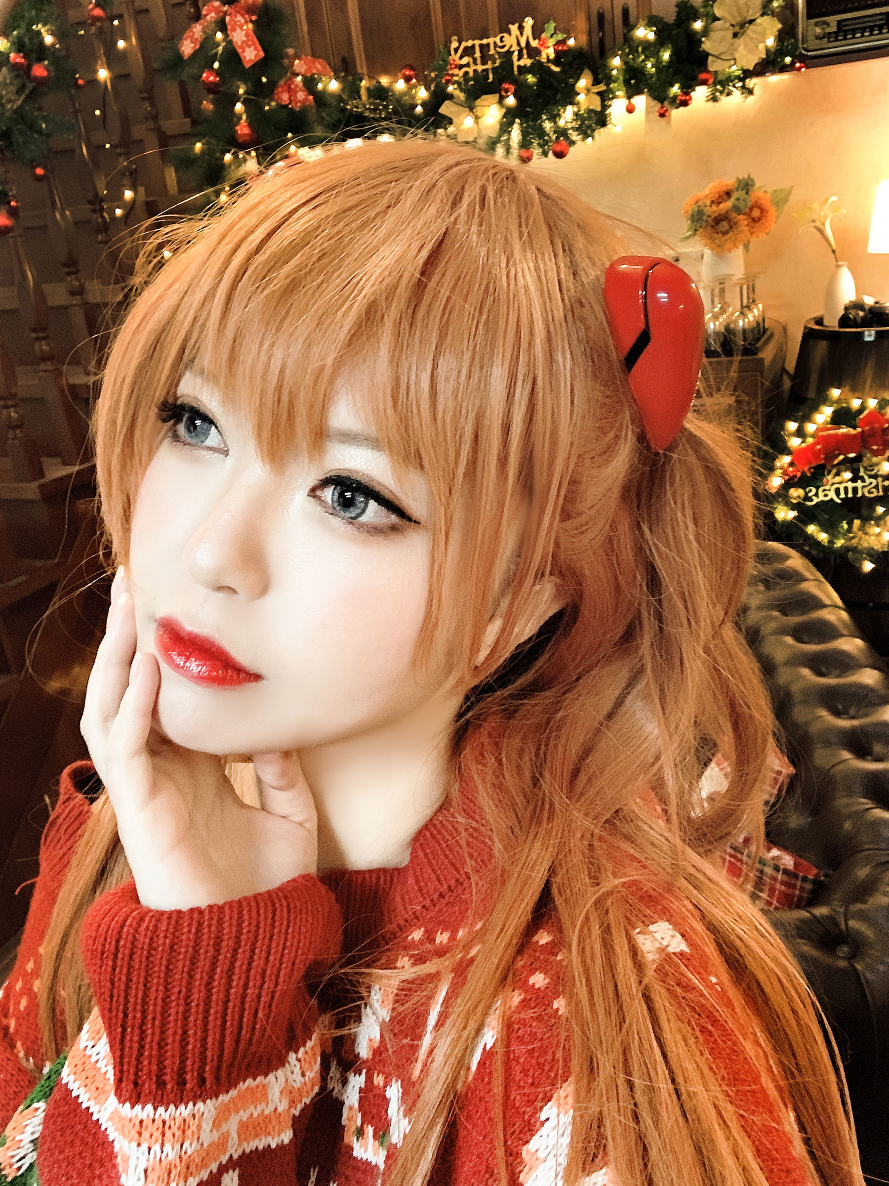 Ban Ban Zi คอสเพลย์ Shikinami Asuka Christmas