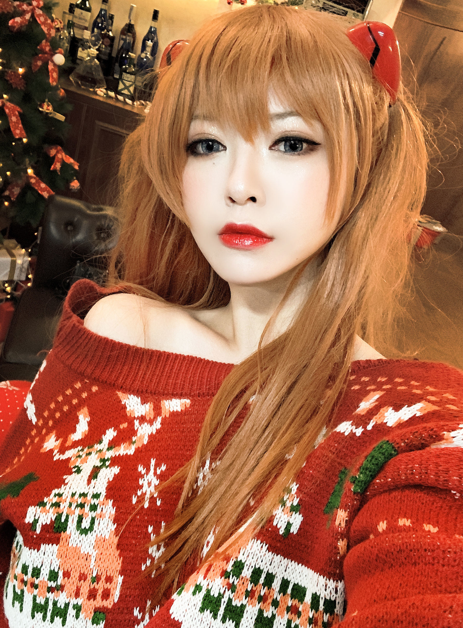Ban Ban Zi คอสเพลย์ Shikinami Asuka Christmas