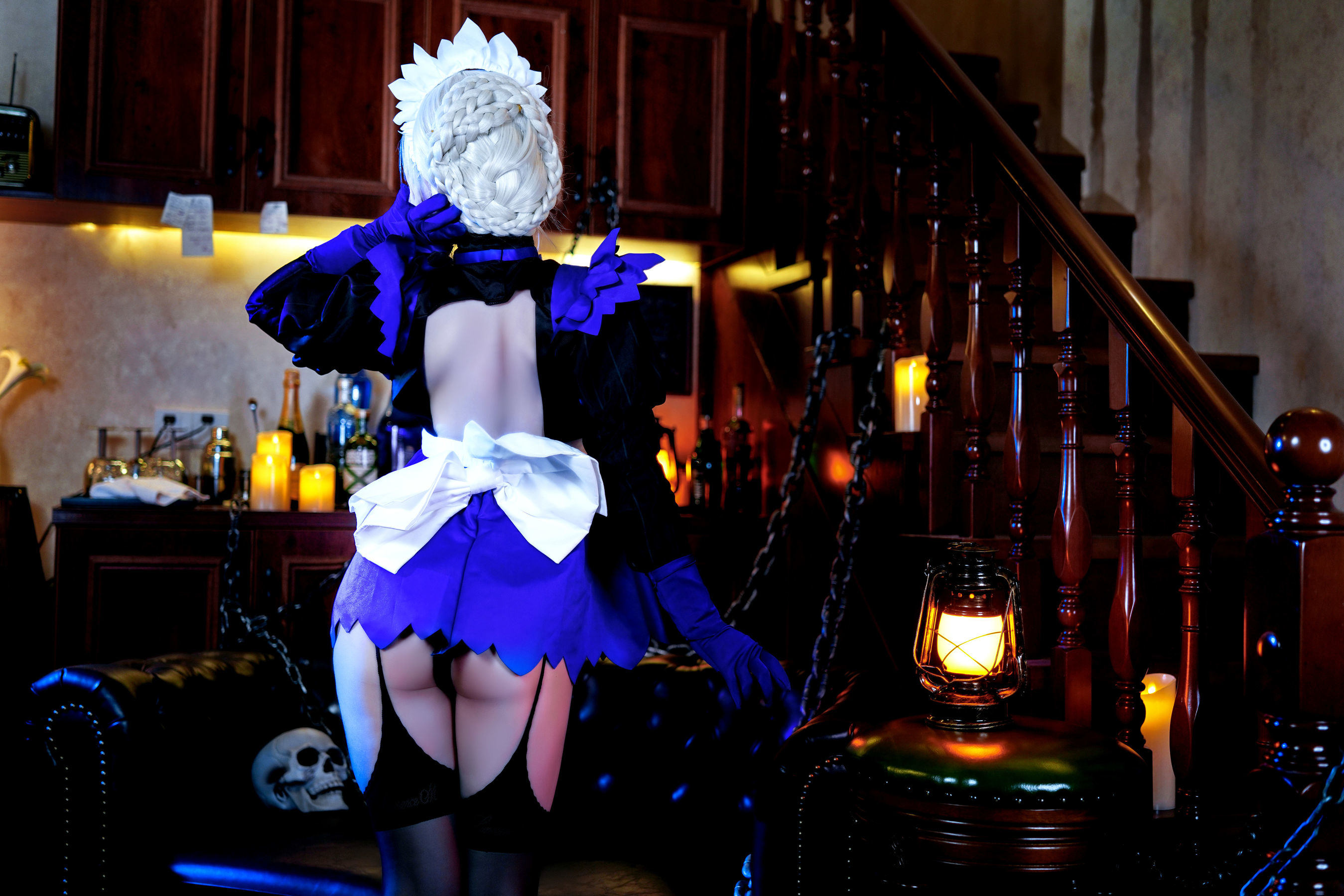 半半子 Lancer Alter メイド コスプレ写真