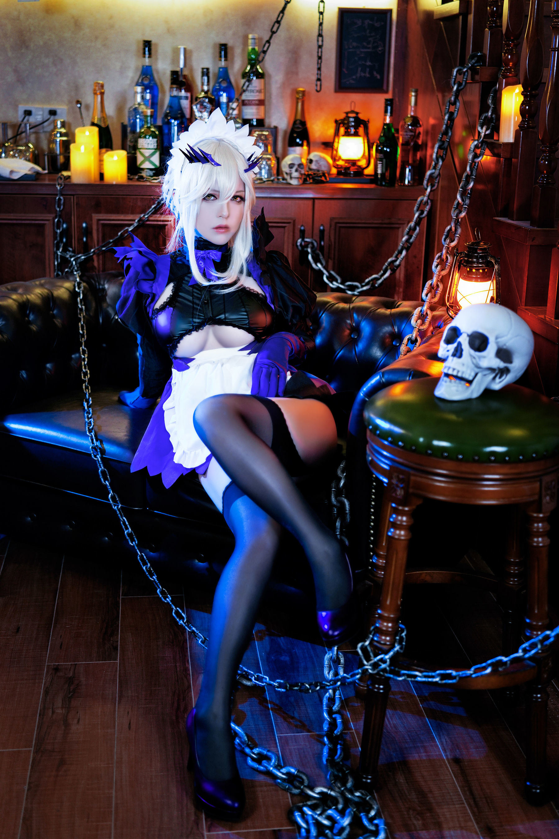 半半子 Lancer Alter メイド コスプレ写真
