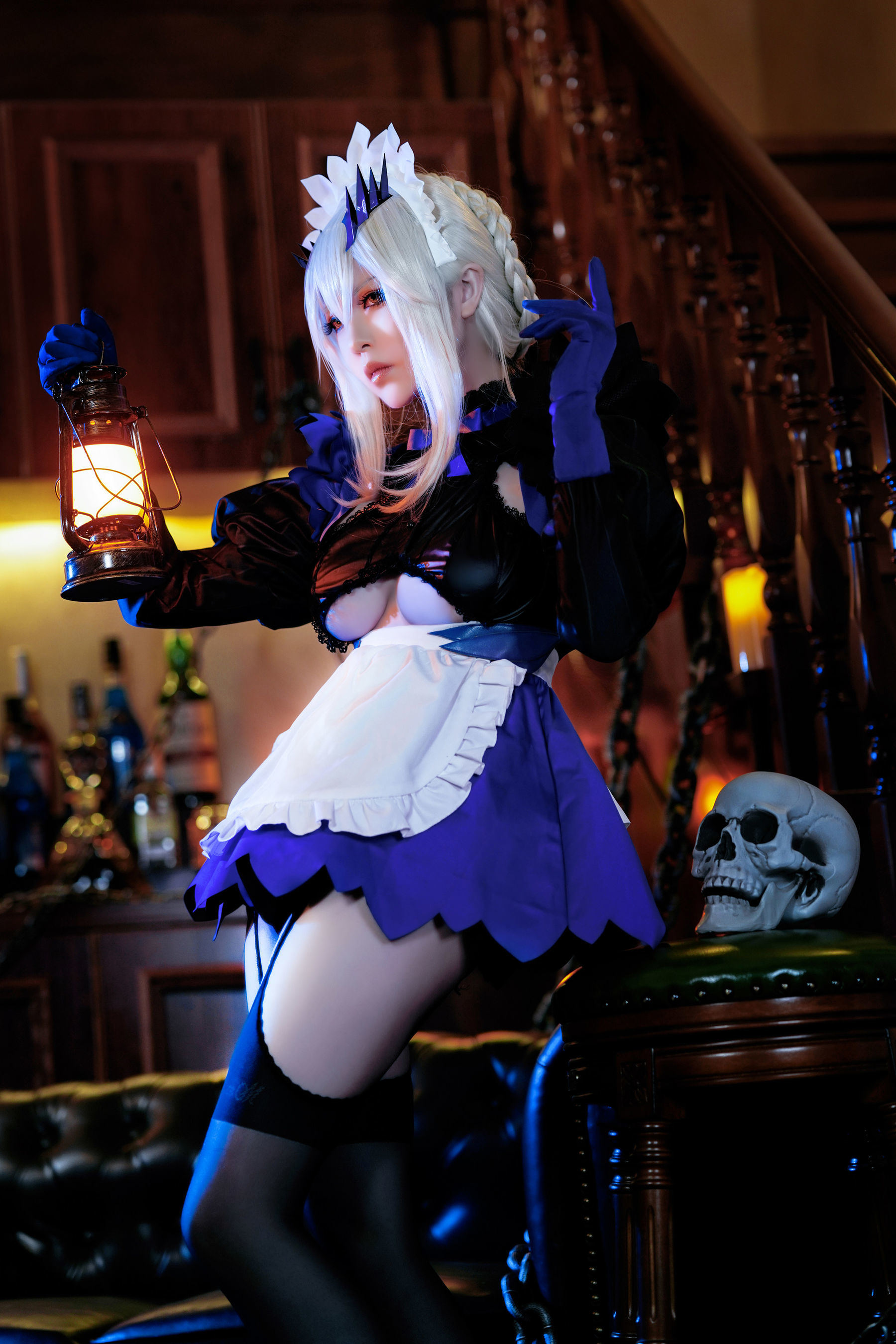 半半子 Lancer Alter メイド コスプレ写真