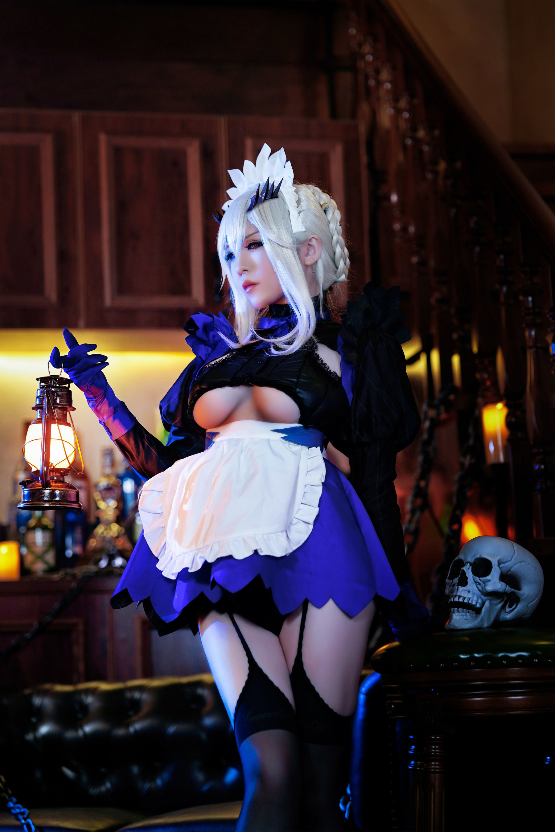 半半子 Lancer Alter メイド コスプレ写真