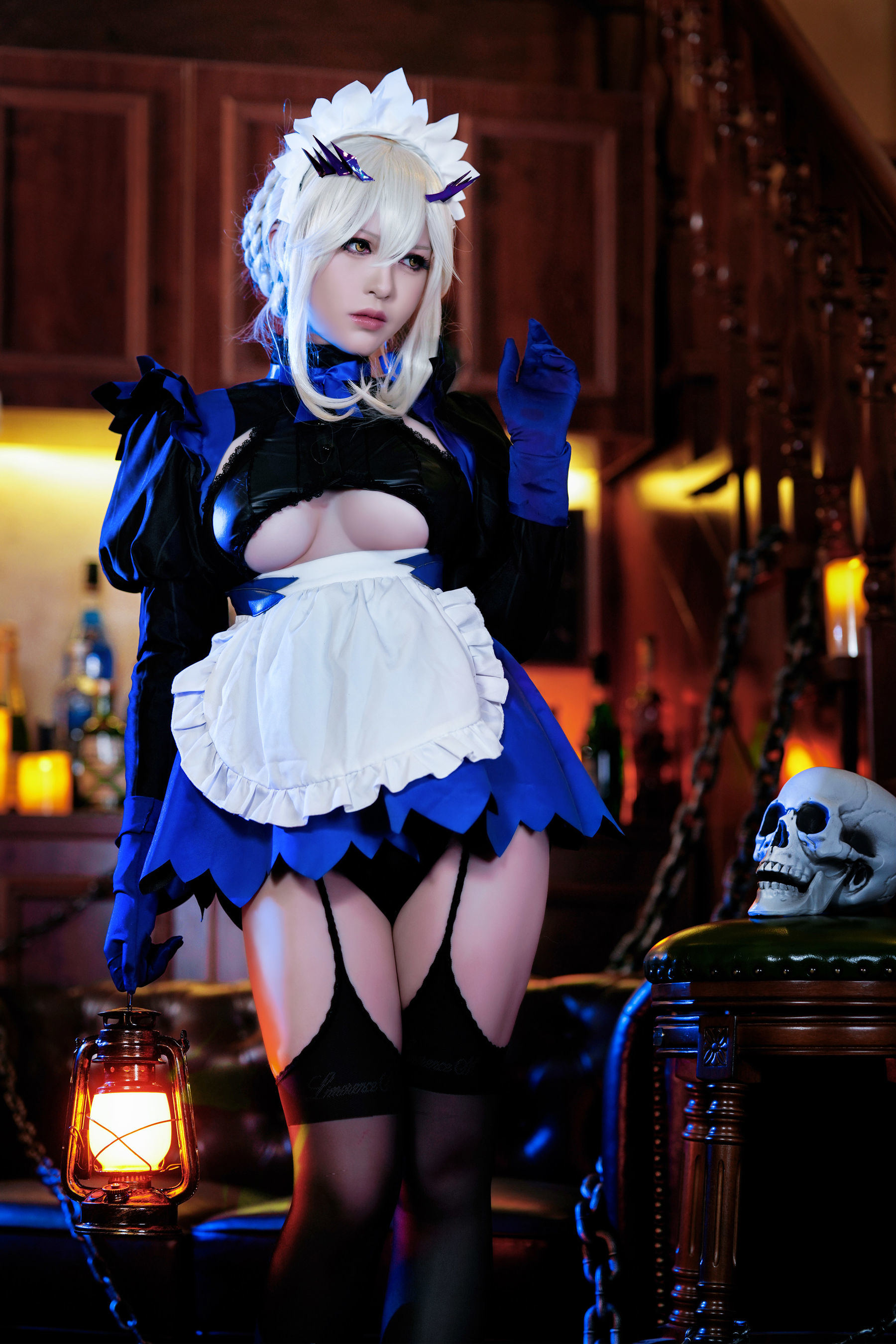 半半子 Lancer Alter メイド コスプレ写真