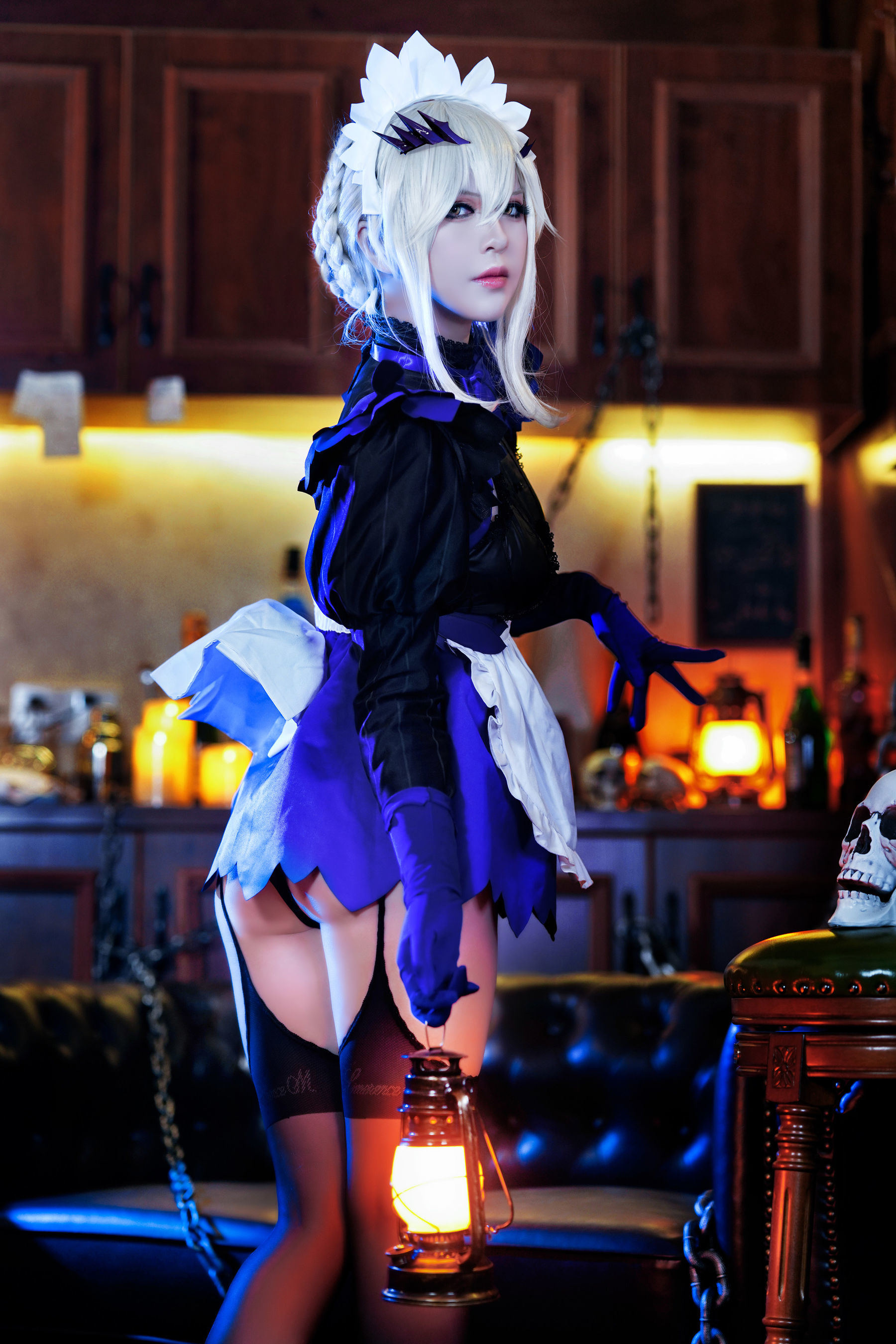 半半子 Lancer Alter メイド コスプレ写真