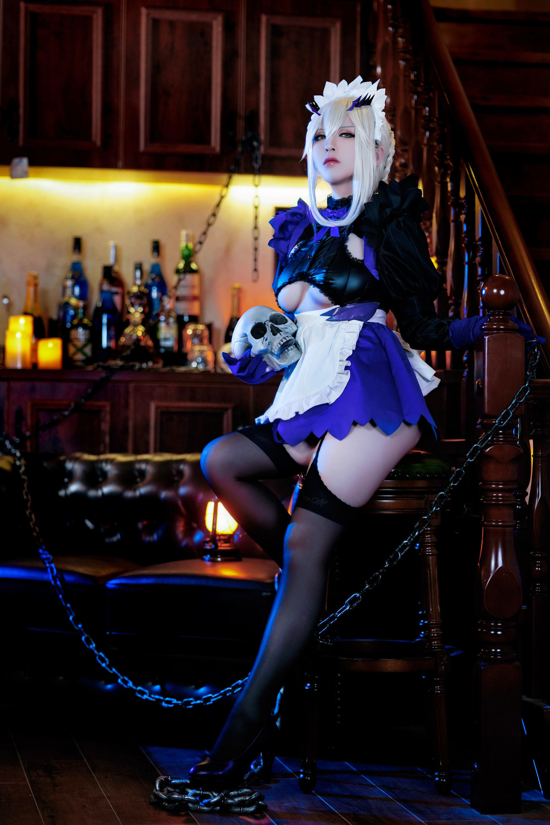 半半子 Lancer Alter メイド コスプレ写真