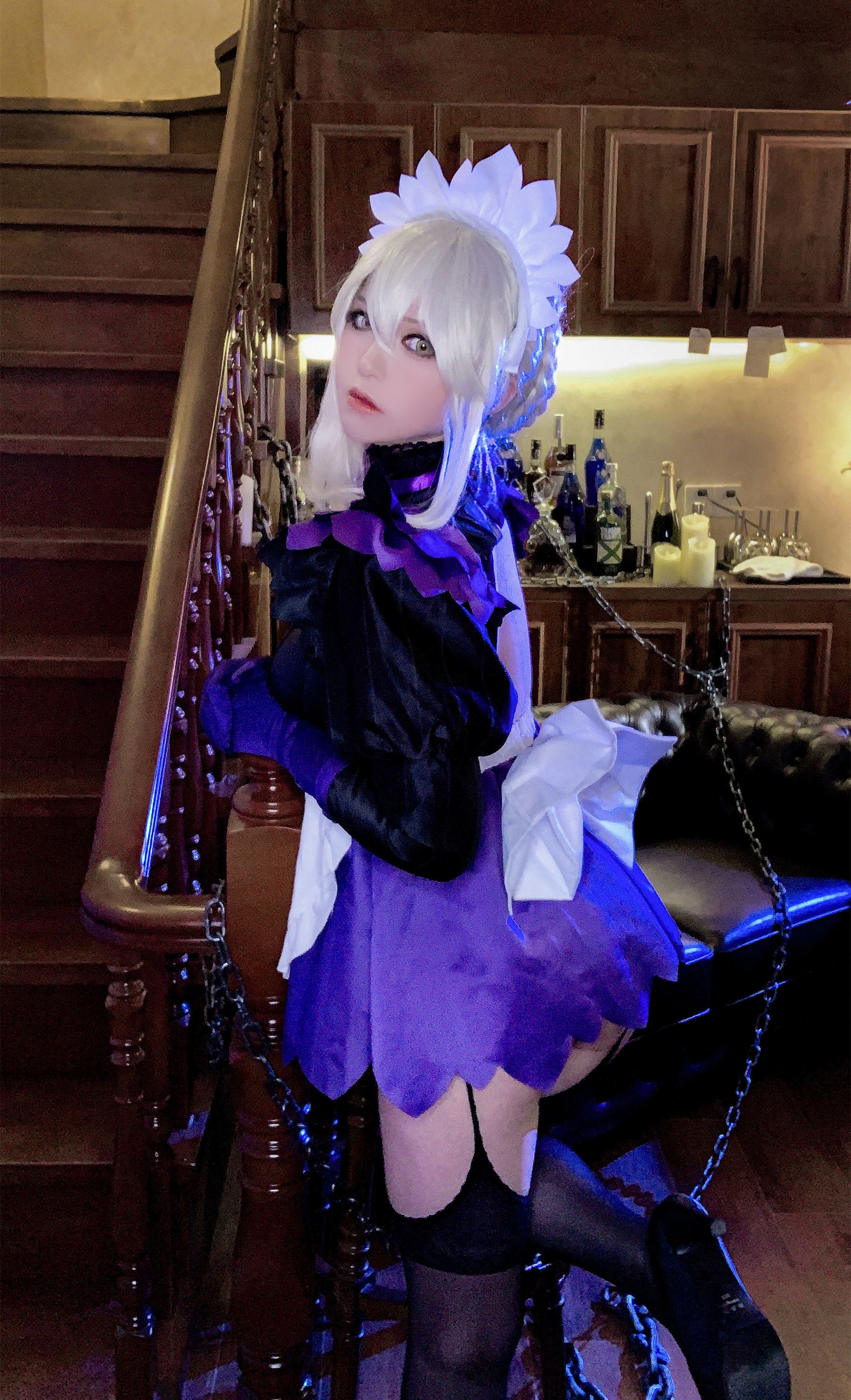 Ban Ban Zi Lancer Alter 메이드 코스프레 사진