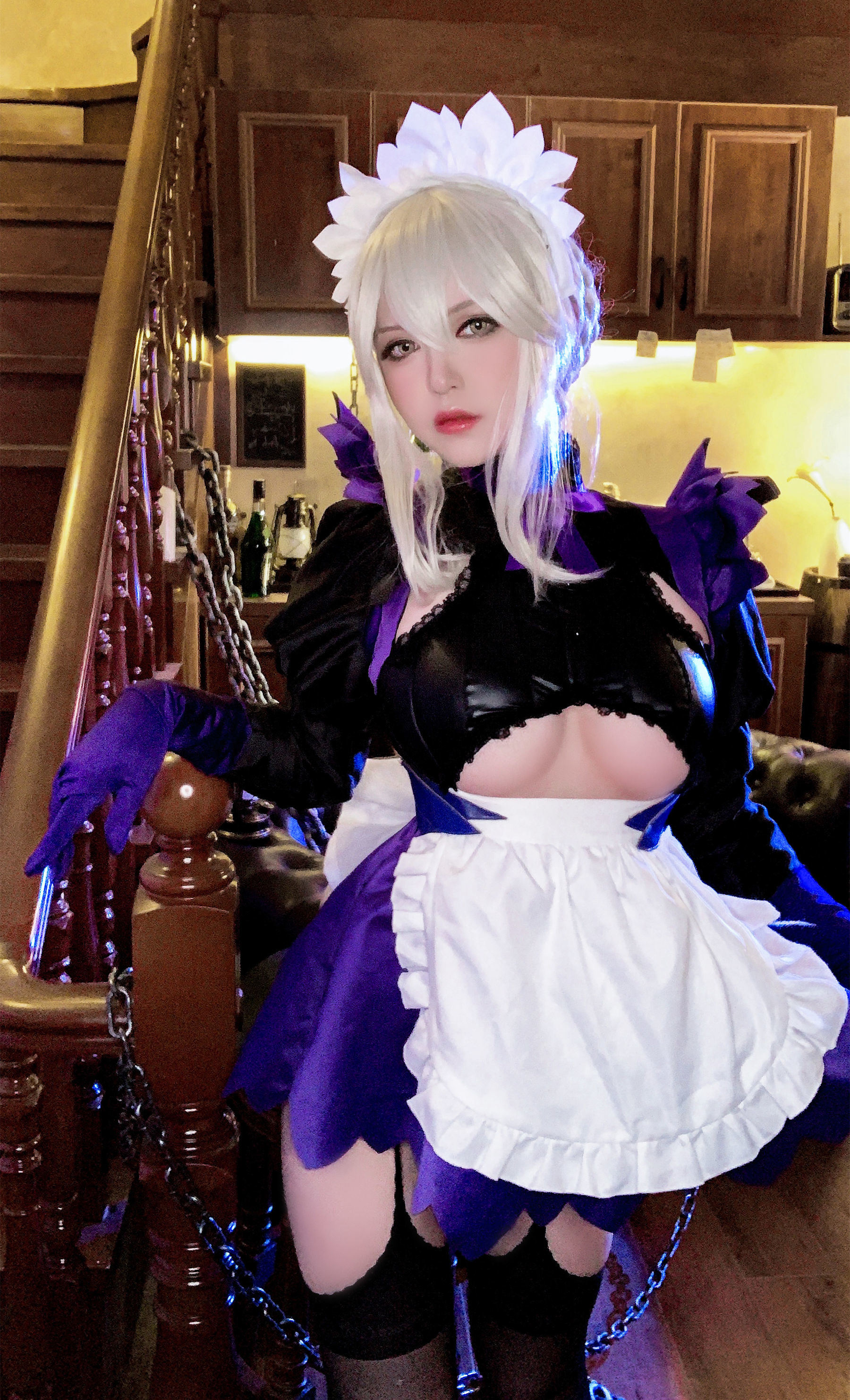 Ban Ban Zi Lancer Alter 메이드 코스프레 사진