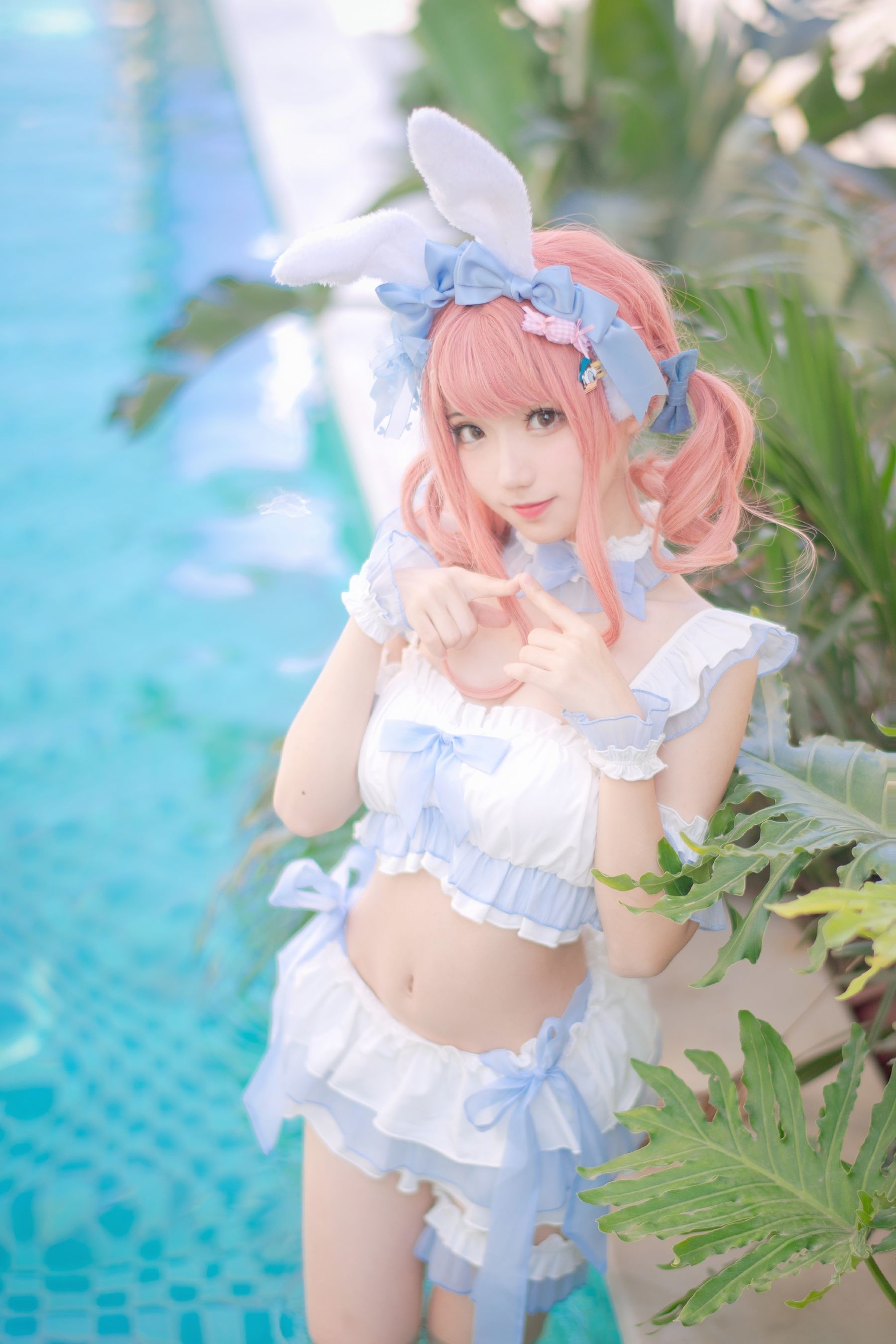 ネット有名人COSER写真] 花柒Hana - 夏日の甘い心 水着