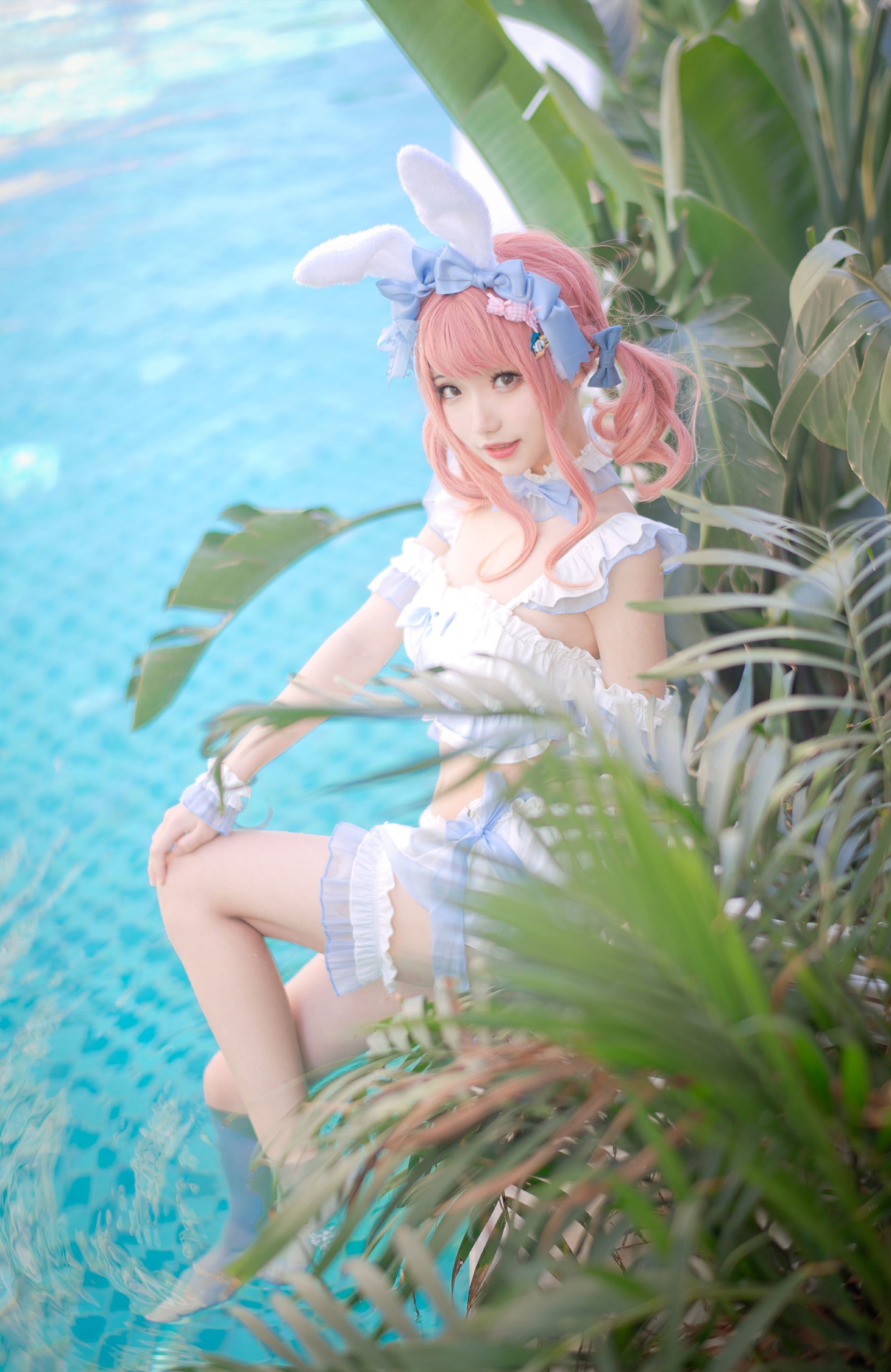 ネット有名人COSER写真] 花柒Hana - 夏日の甘い心 水着
