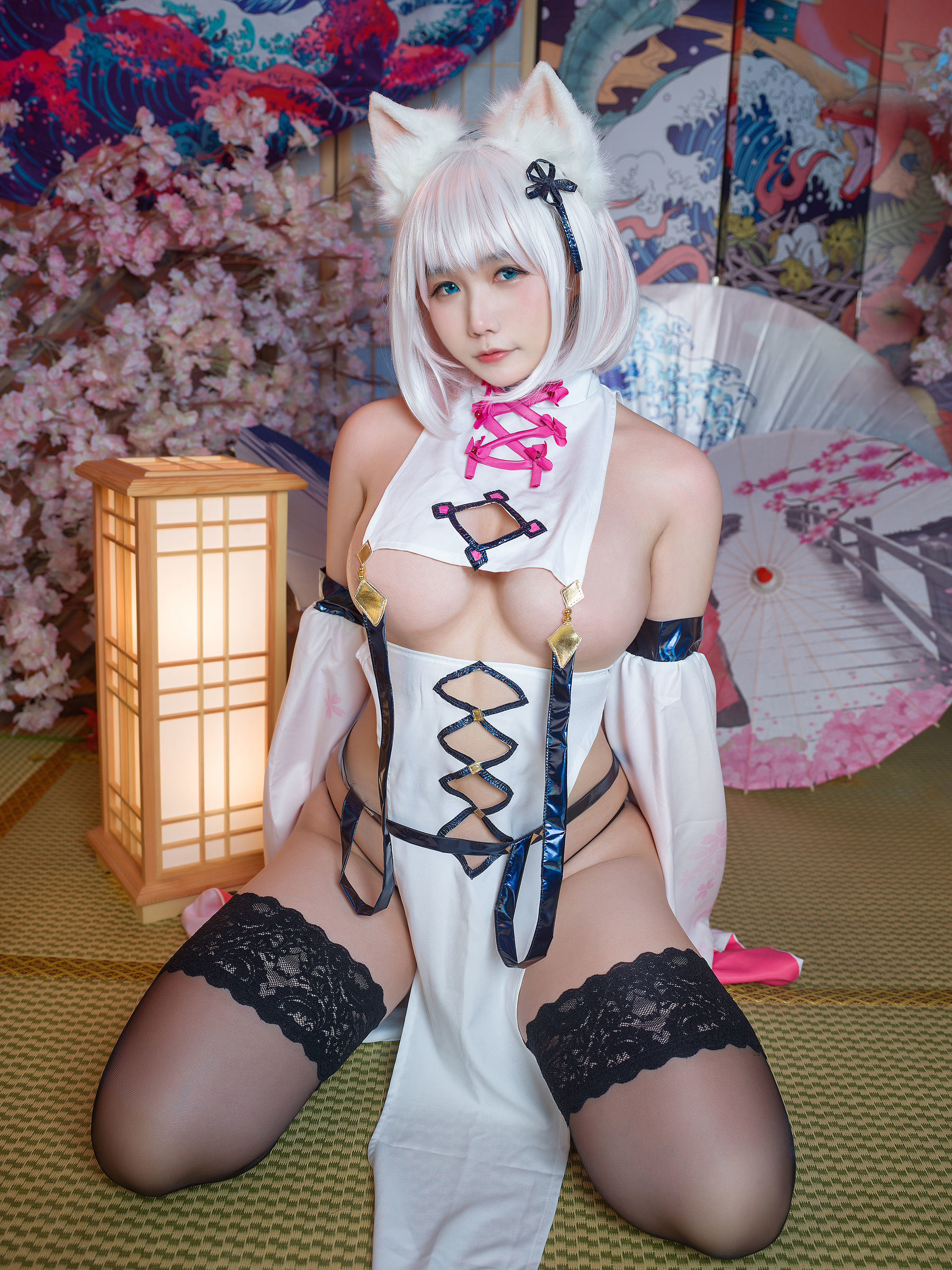 [网红COSER写真] 麻花麻花酱 - 魔太郎旗袍