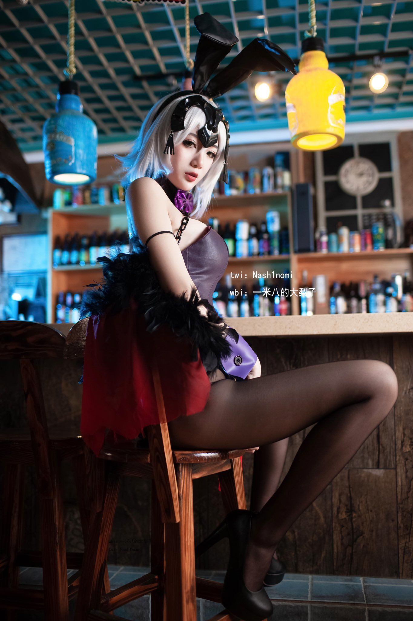 Net Red Coser Bộ ảnh] Một Mét Tám Đại Lị Tử - Jeanne Đen Gái Thỏ